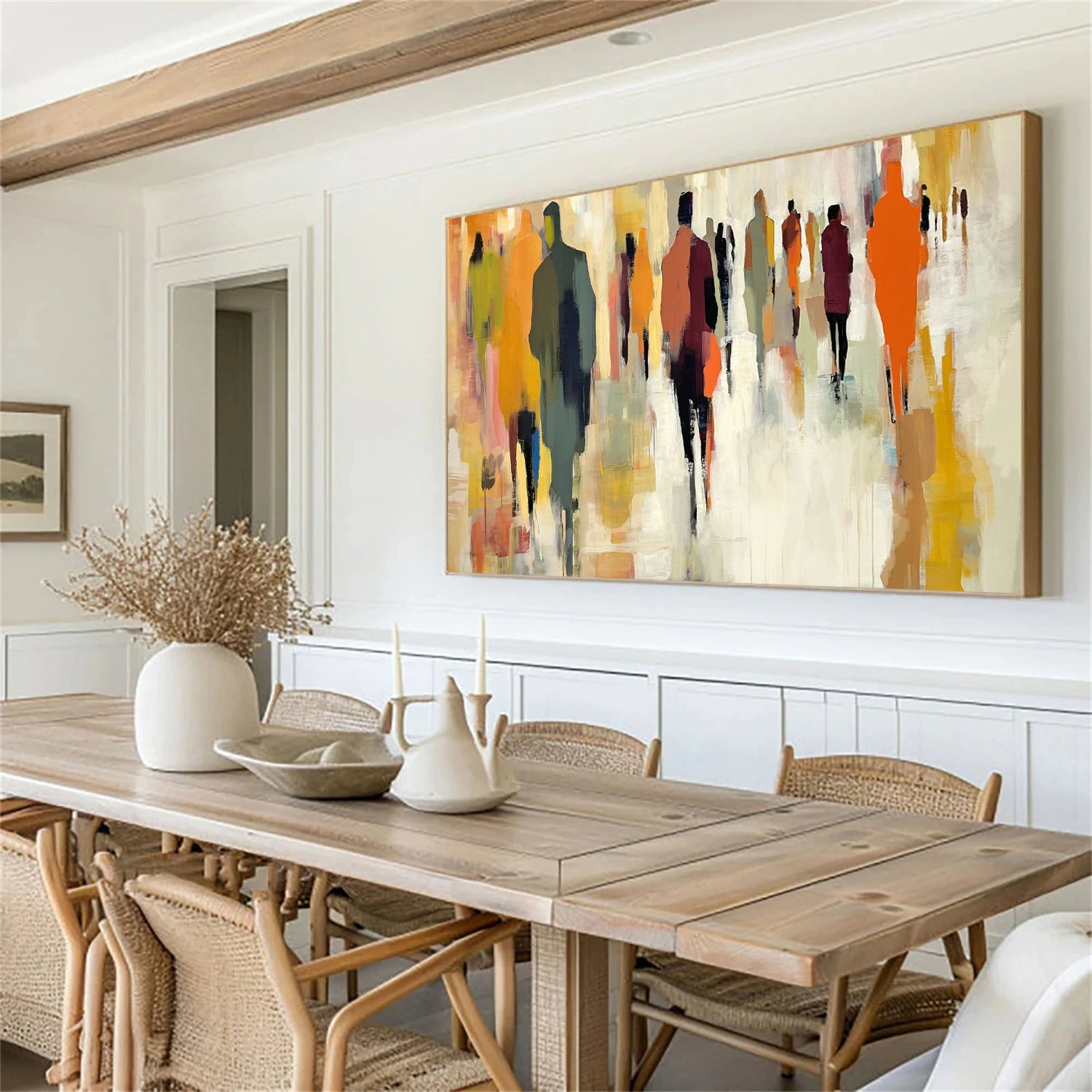Colorful Abstract Portrait Wall Art #WP029
