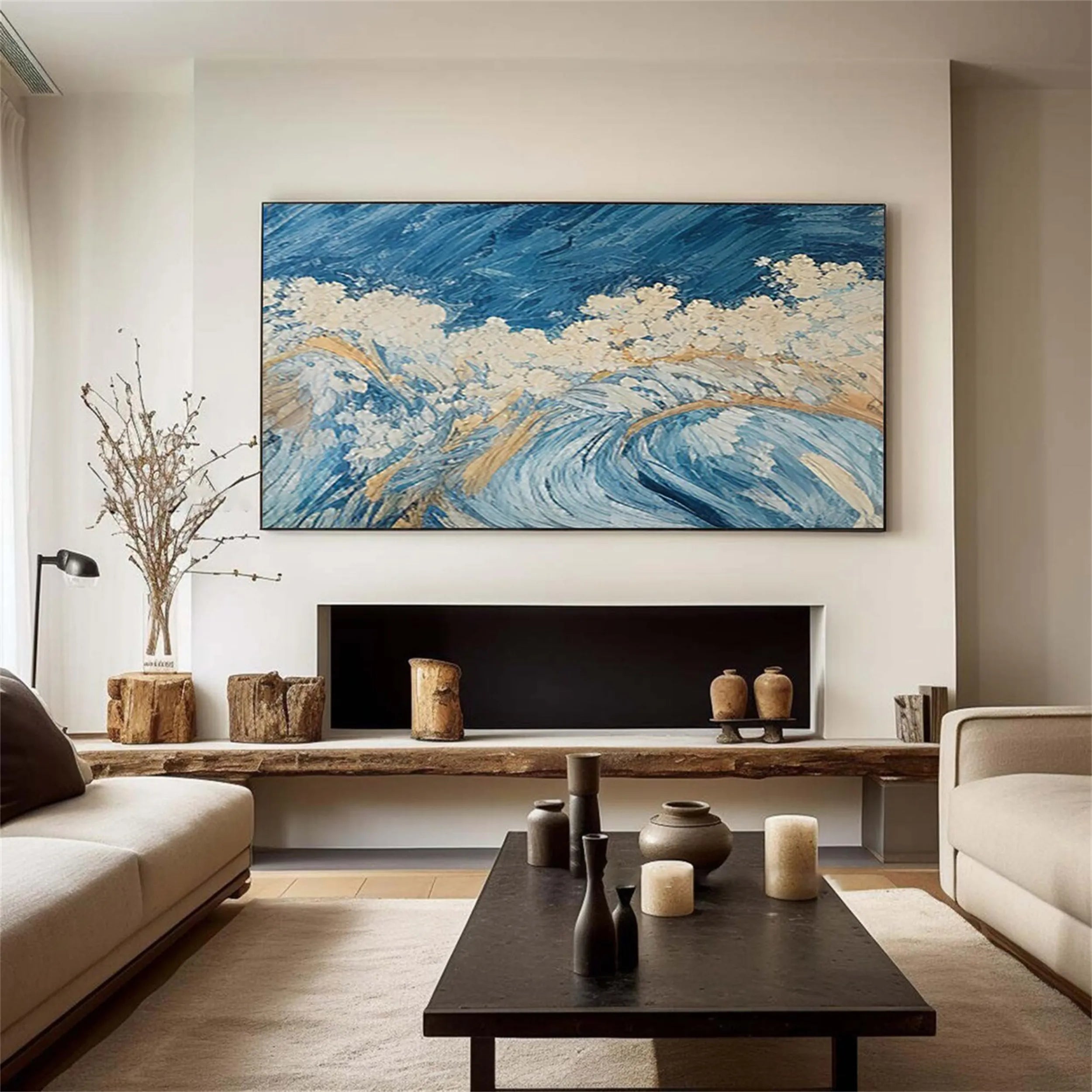 Sky And Ocean Painting #SO097