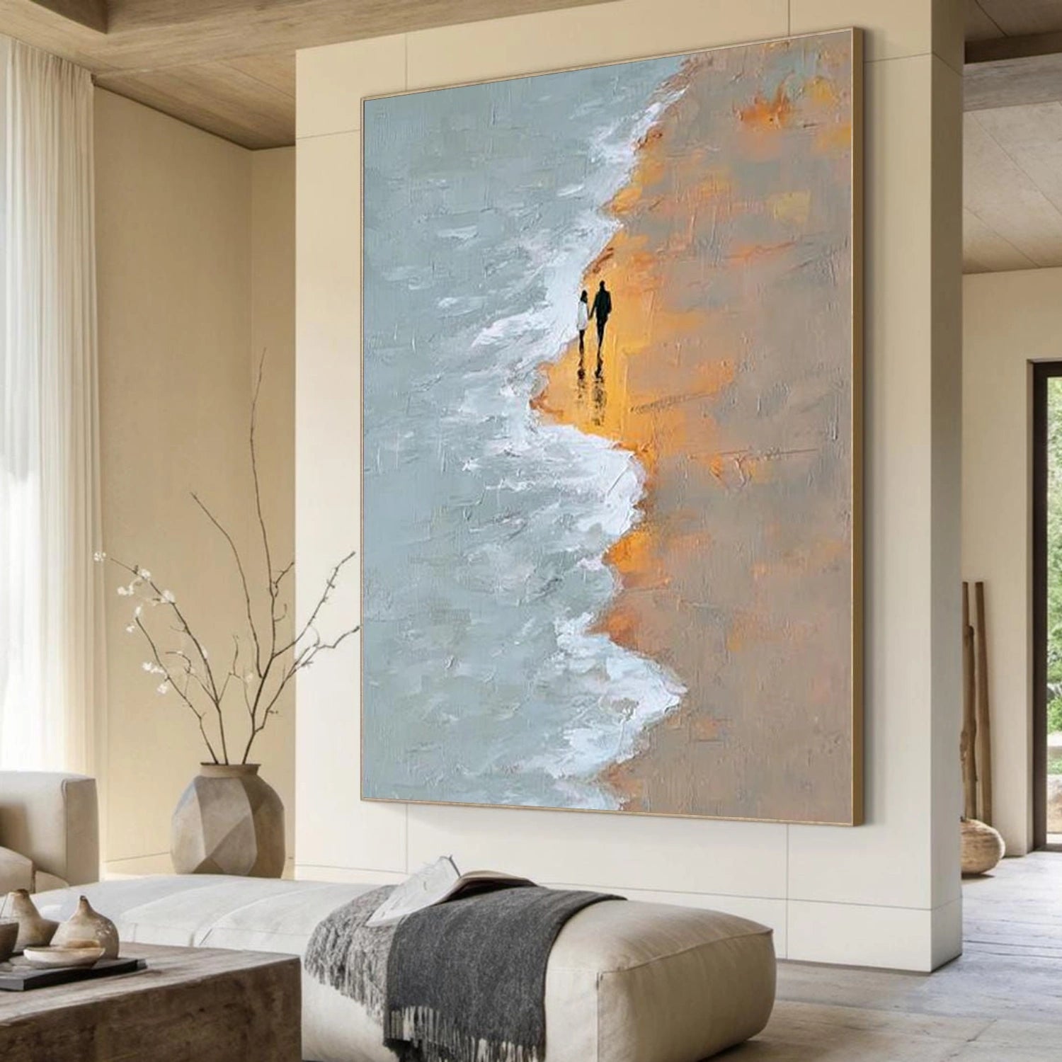 Sky And Ocean Abstract Wall Art #SO395