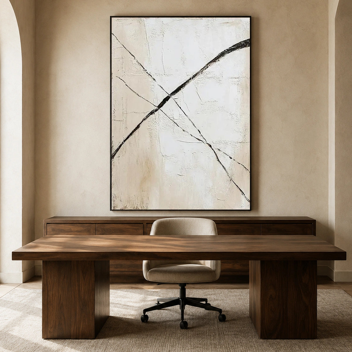 Wabi Sabi Abstract Canvas Art #WA276