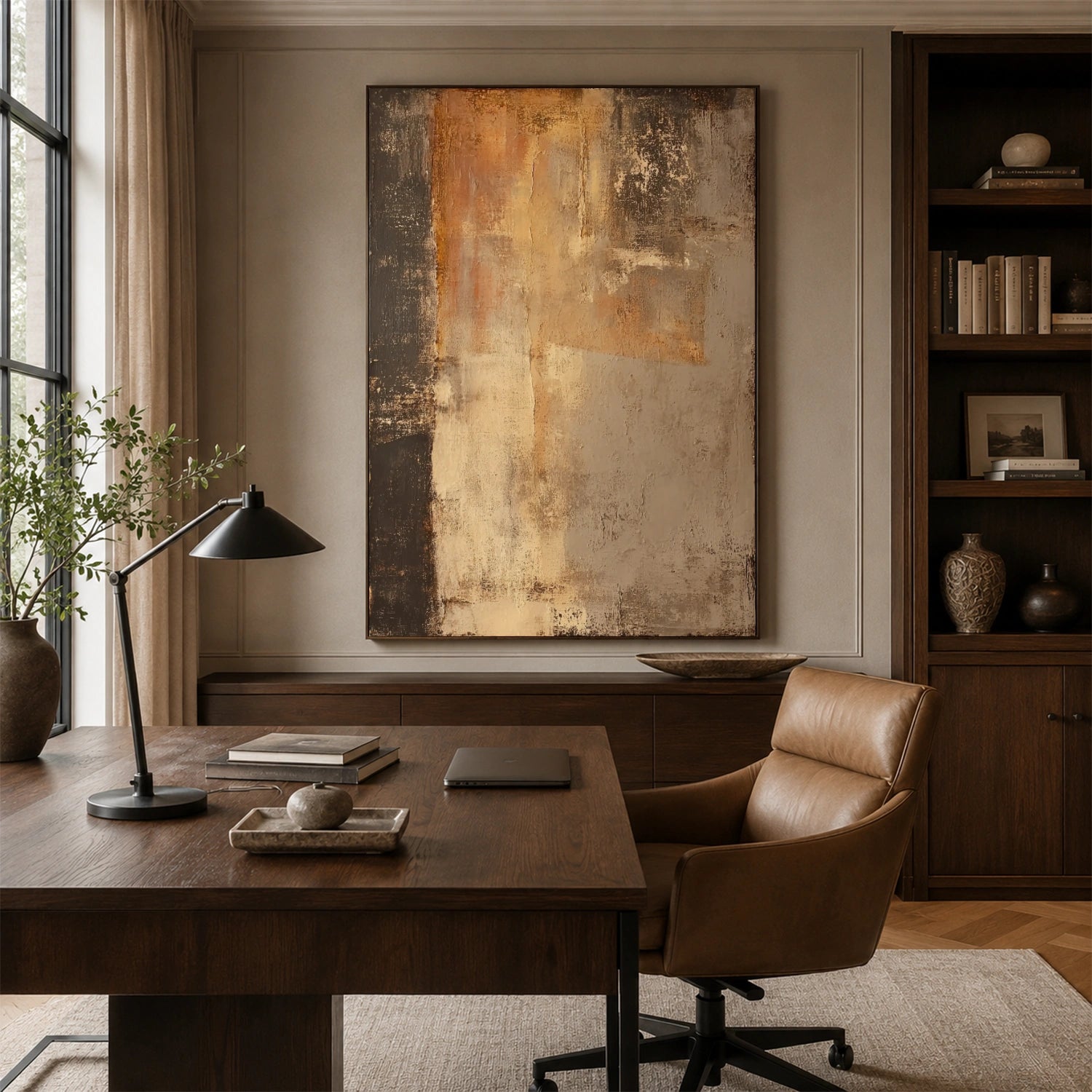 Wabi Sabi Abstract Canvas Art #WA262