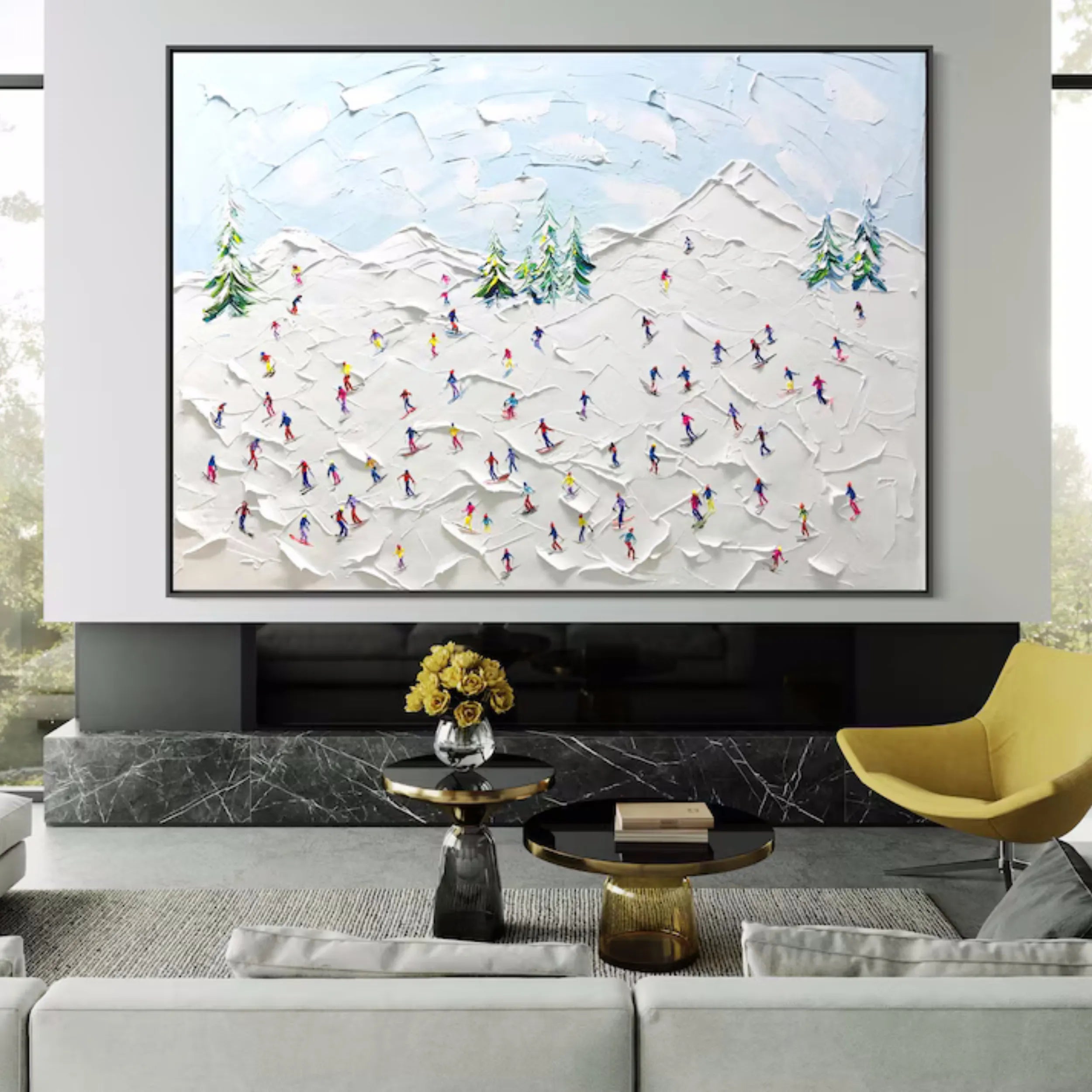 White Textured Minimalist Wall Art #WT165