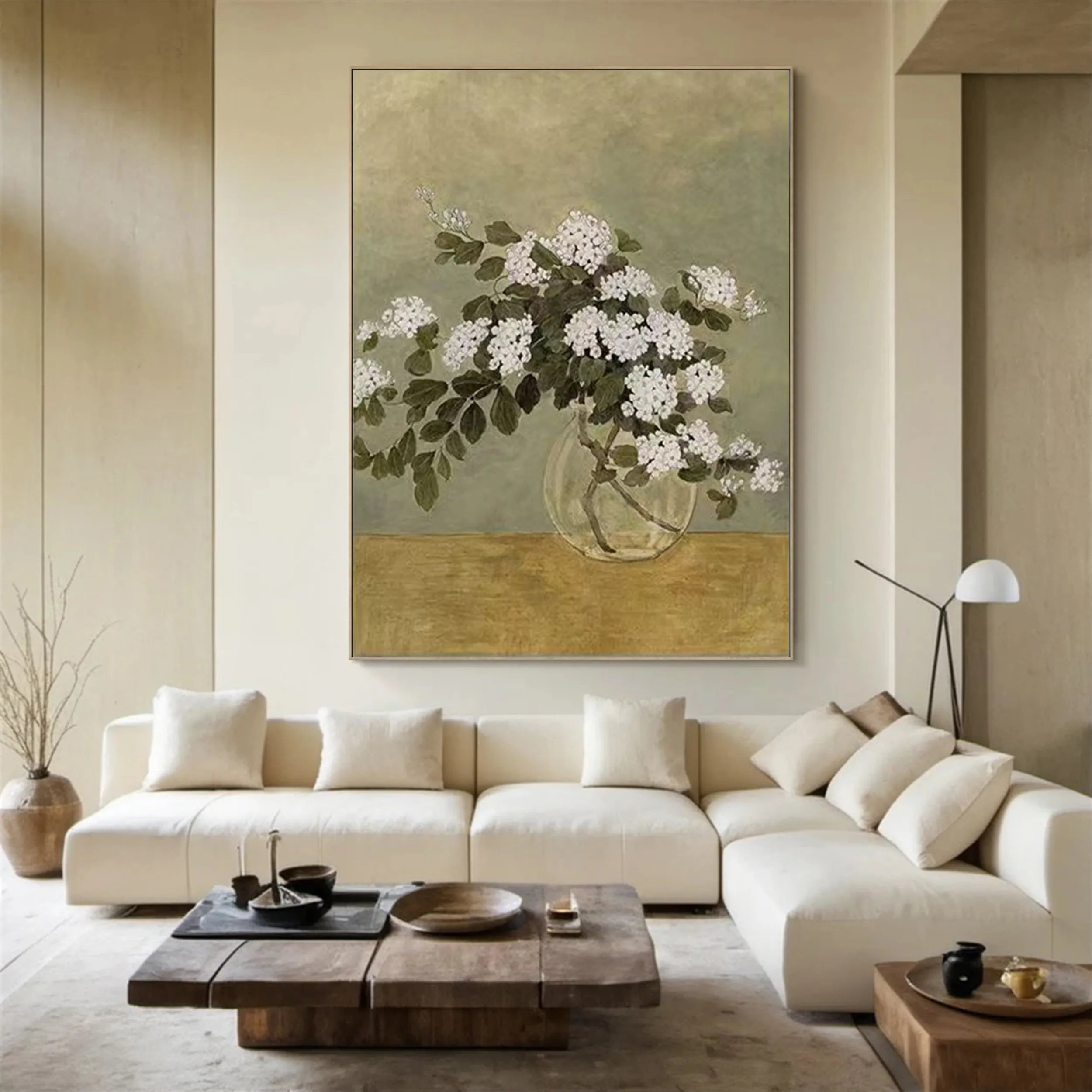 Colorful Tree And Flower Painting #TF047