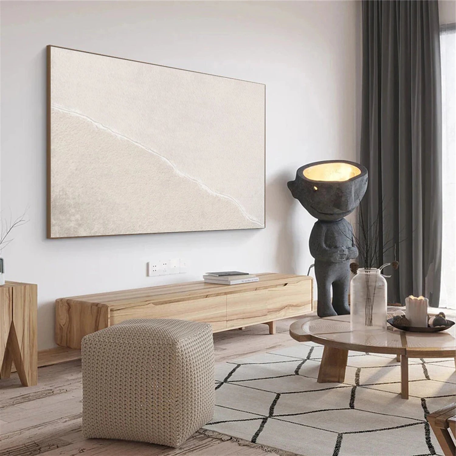 White Minimalist Wall Art #WT252