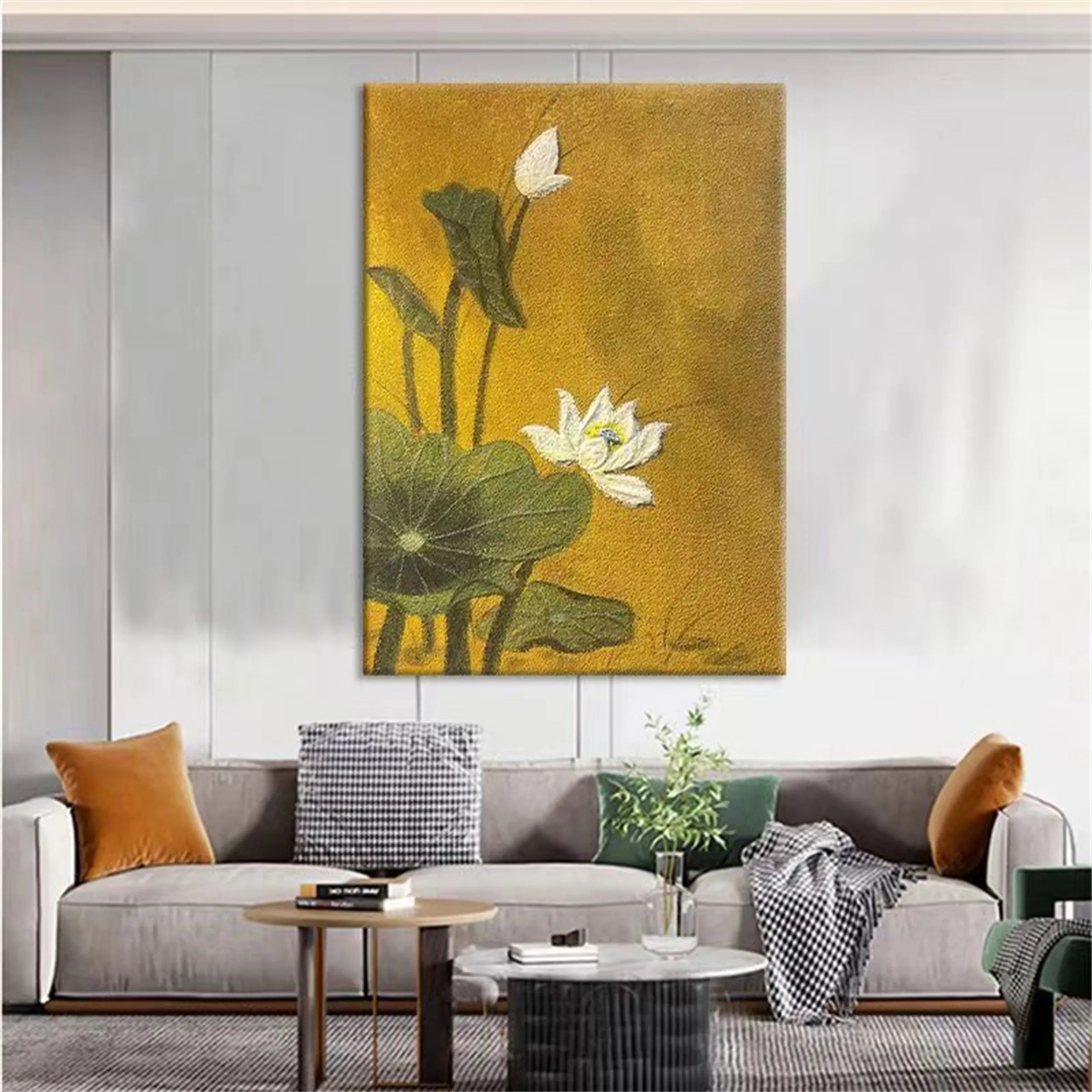 Colorful Tree And Flower Painting #TF065
