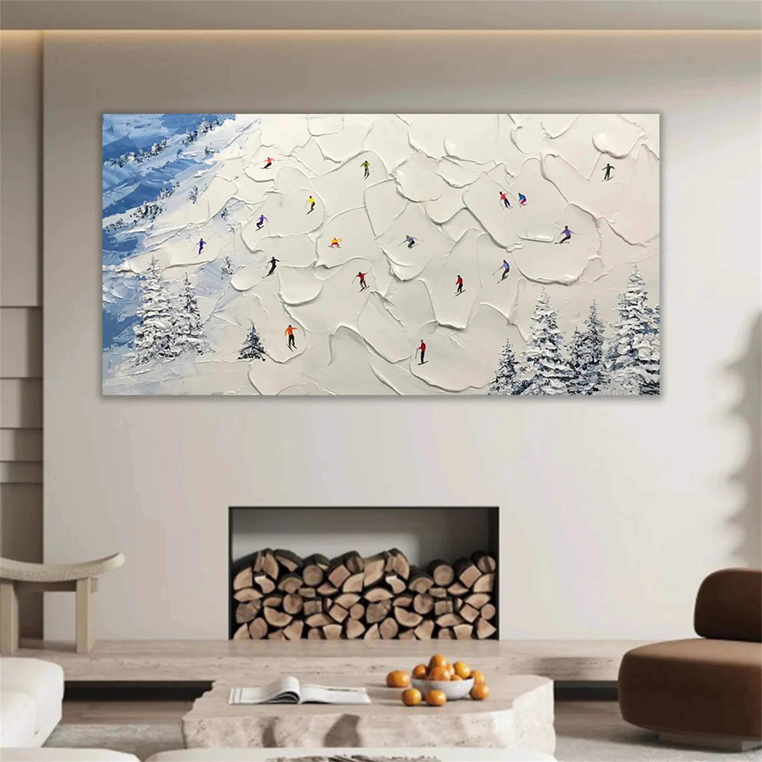 White Textured Minimalist Wall Art #WT150