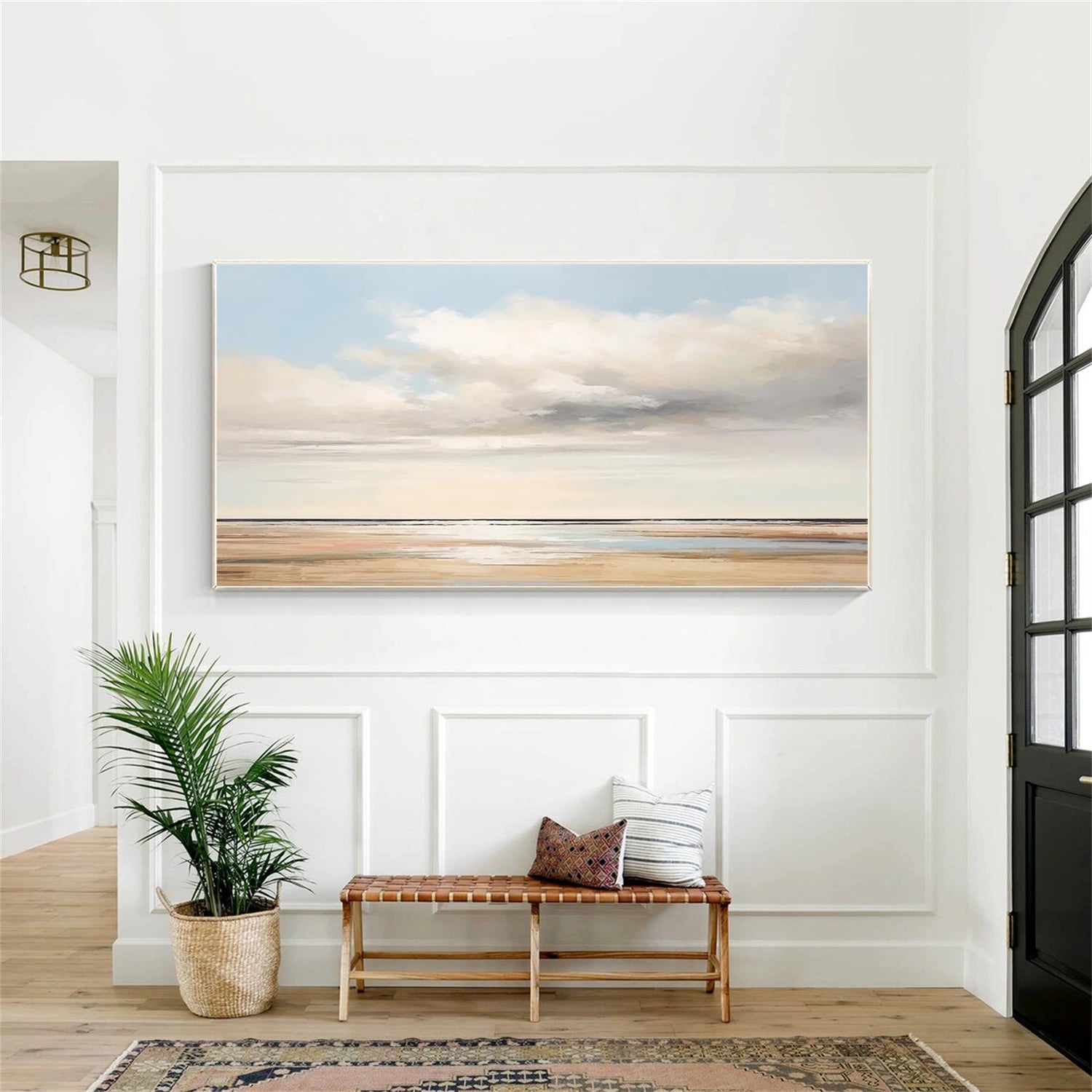 Sky And Ocean Abstract Wall Art #SO255