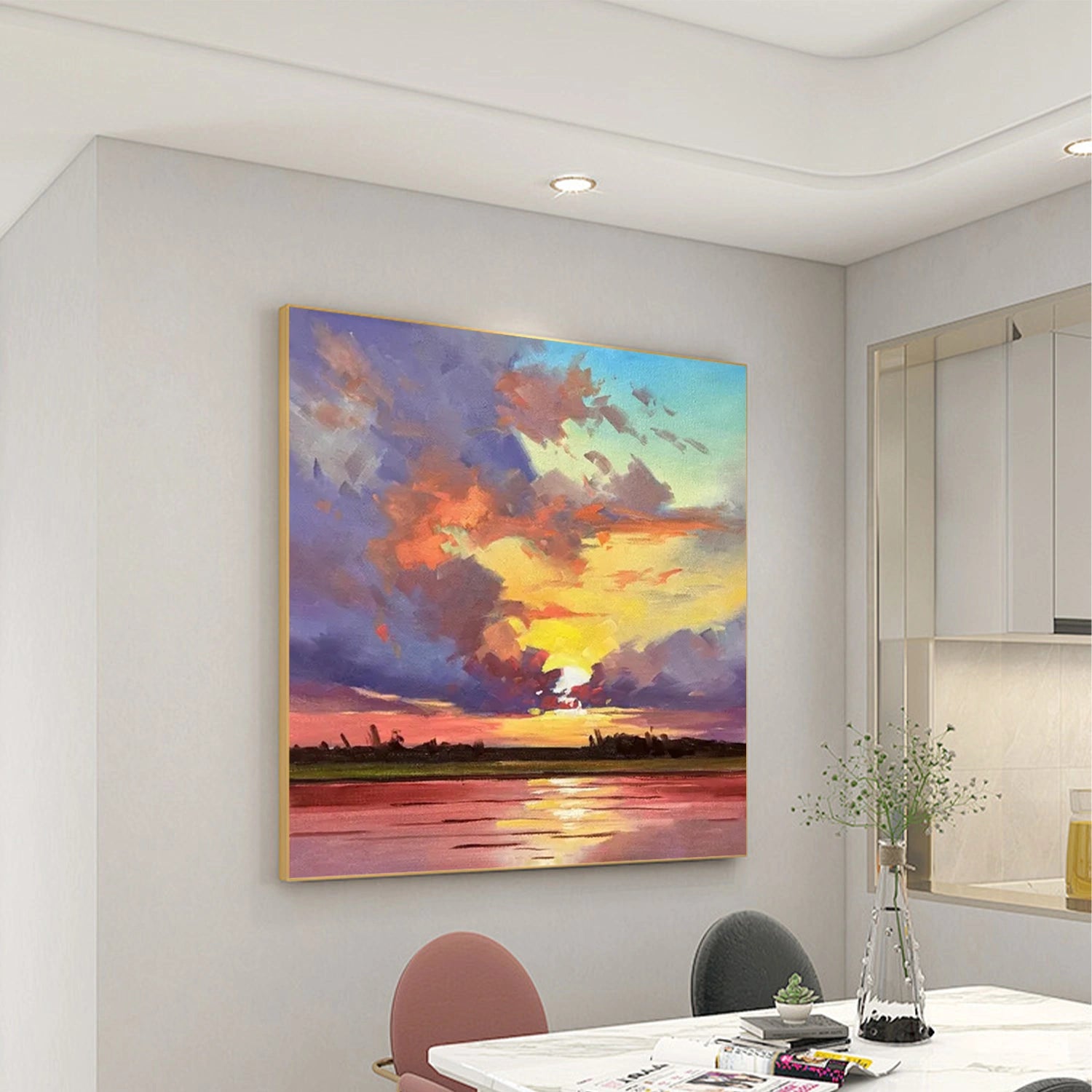Sky And Ocean Painting #SO237