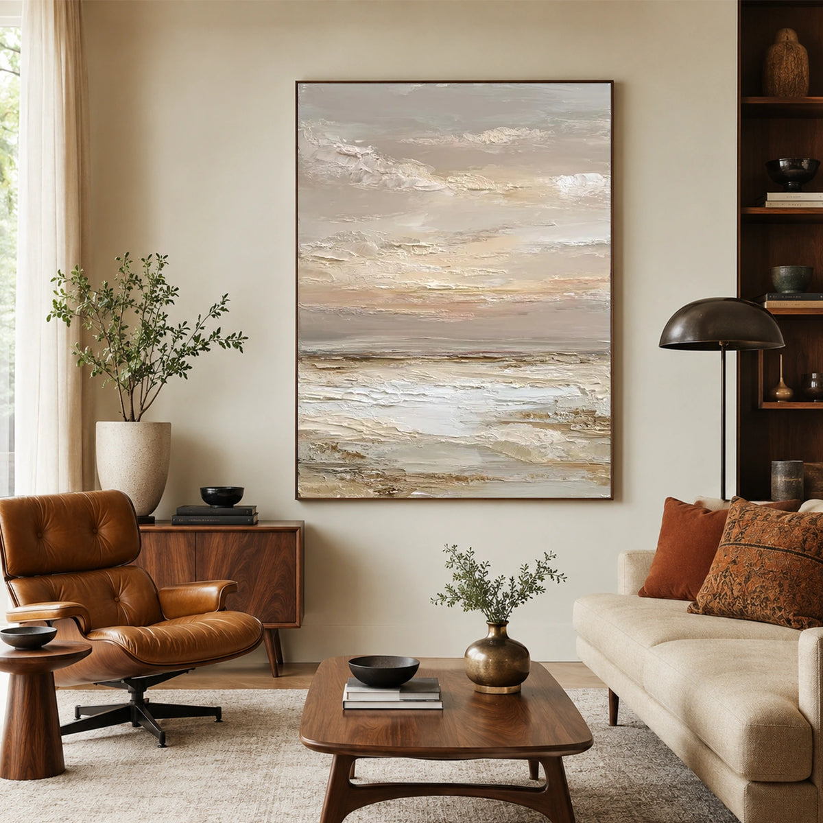 Sky And Ocean Abstract Wall Art #SO458
