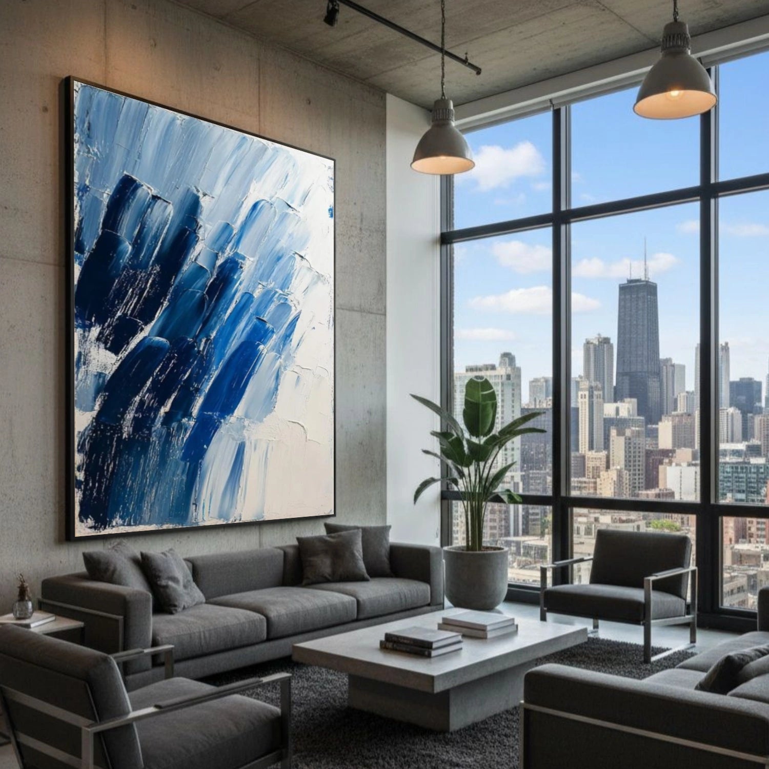 Abstract Textured Wall Art #AW214