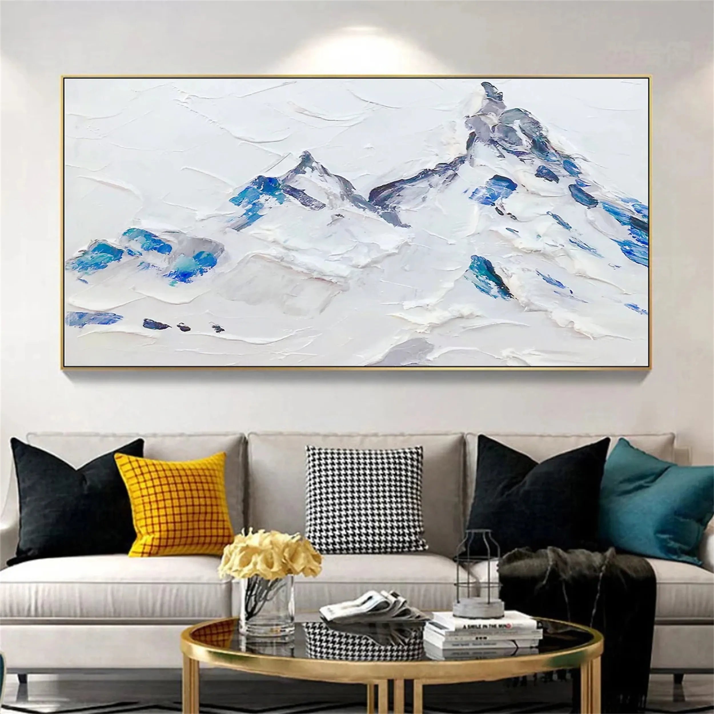 White Textured Minimalist Wall Art #WT114