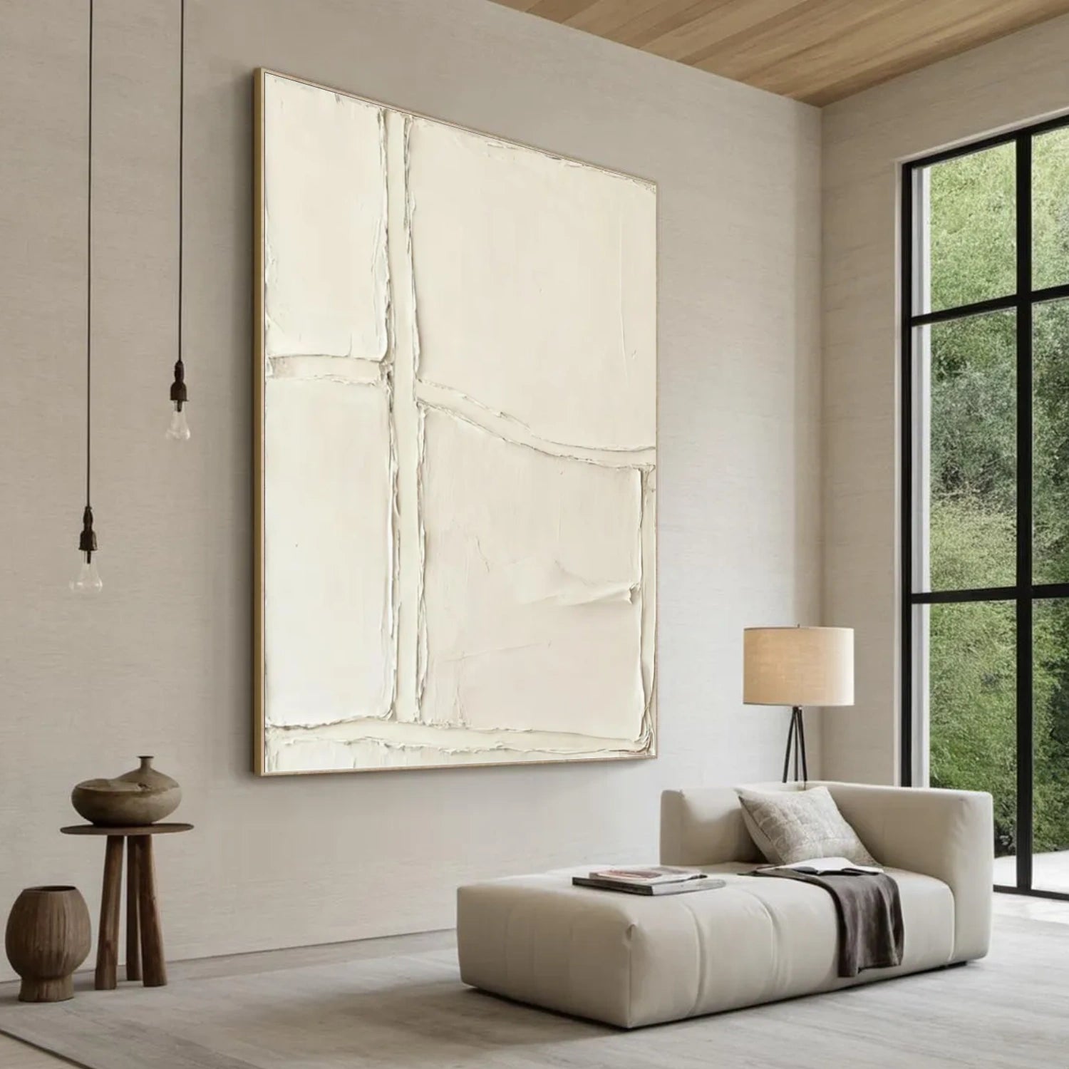 Beige Textured Minimalist Wall Art #WT205