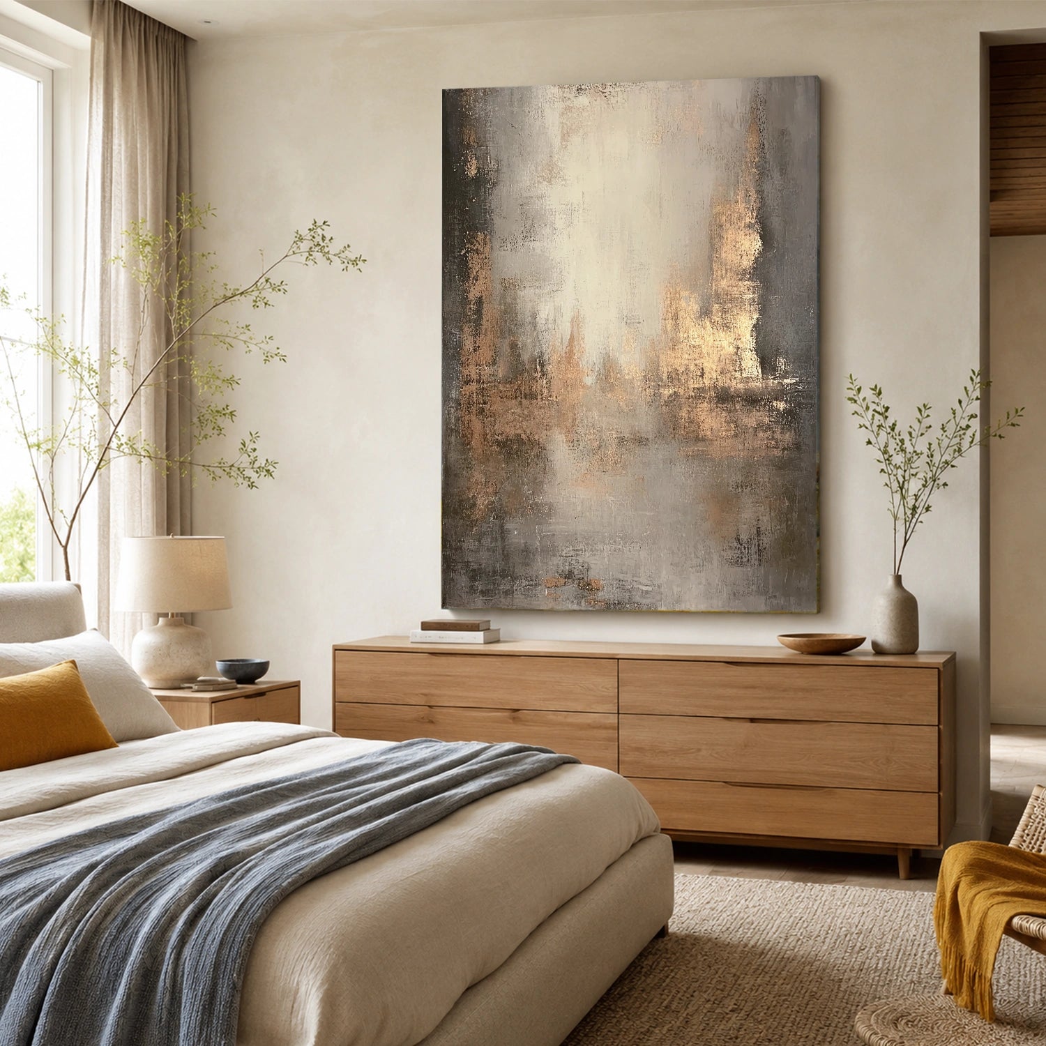 Wabi Sabi Abstract Canvas Art #WA266