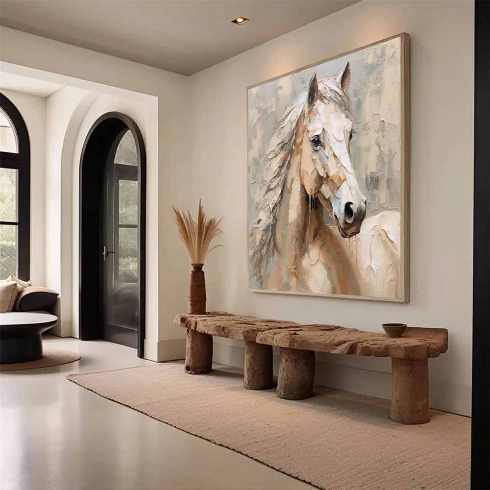 Abstract Animal Art Horse Texture Wall Art #AT006