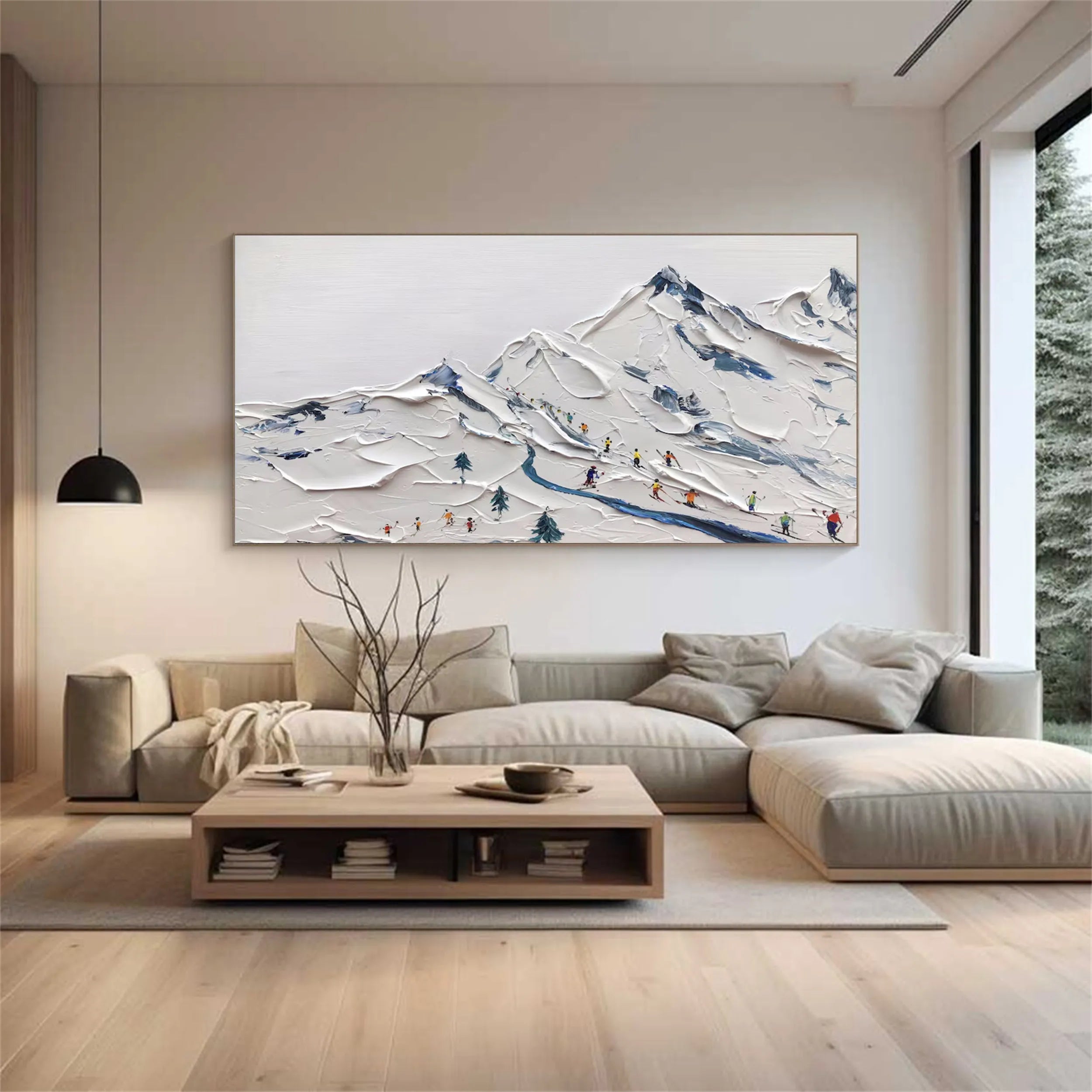 White Textured Minimalist Wall Art #WT161