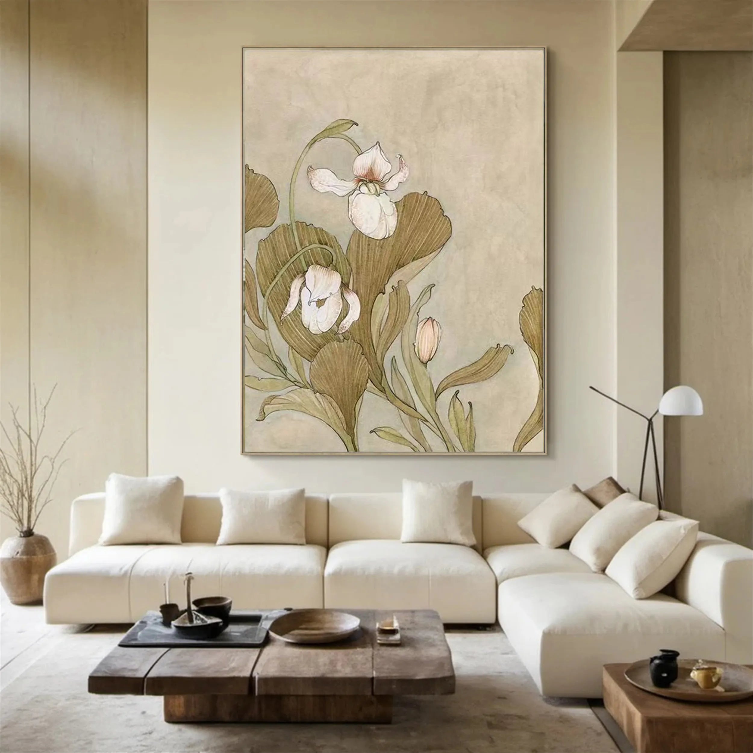 Colorful Tree And Flower Painting #TF048