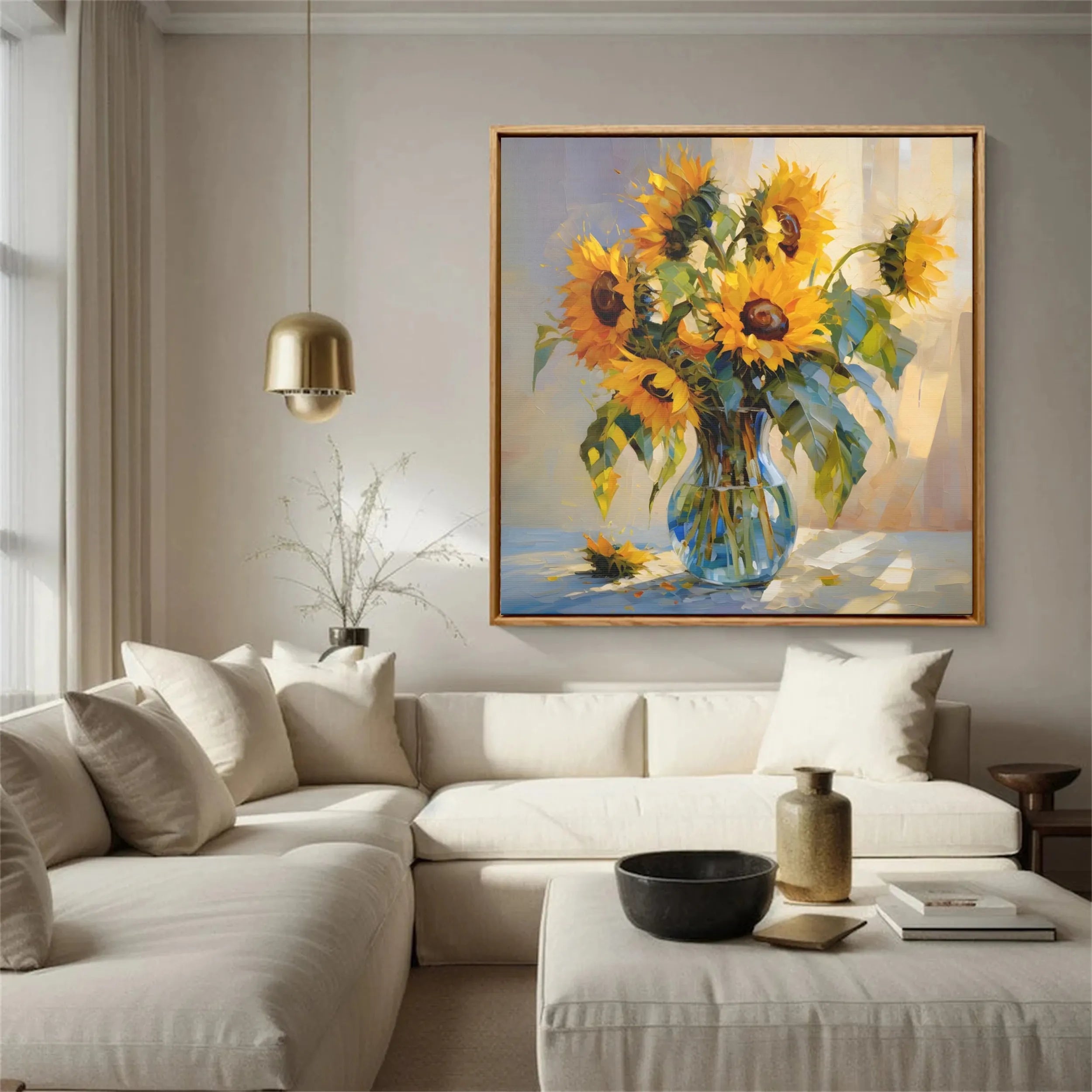 Colorful Tree And Flower Painting #TF062