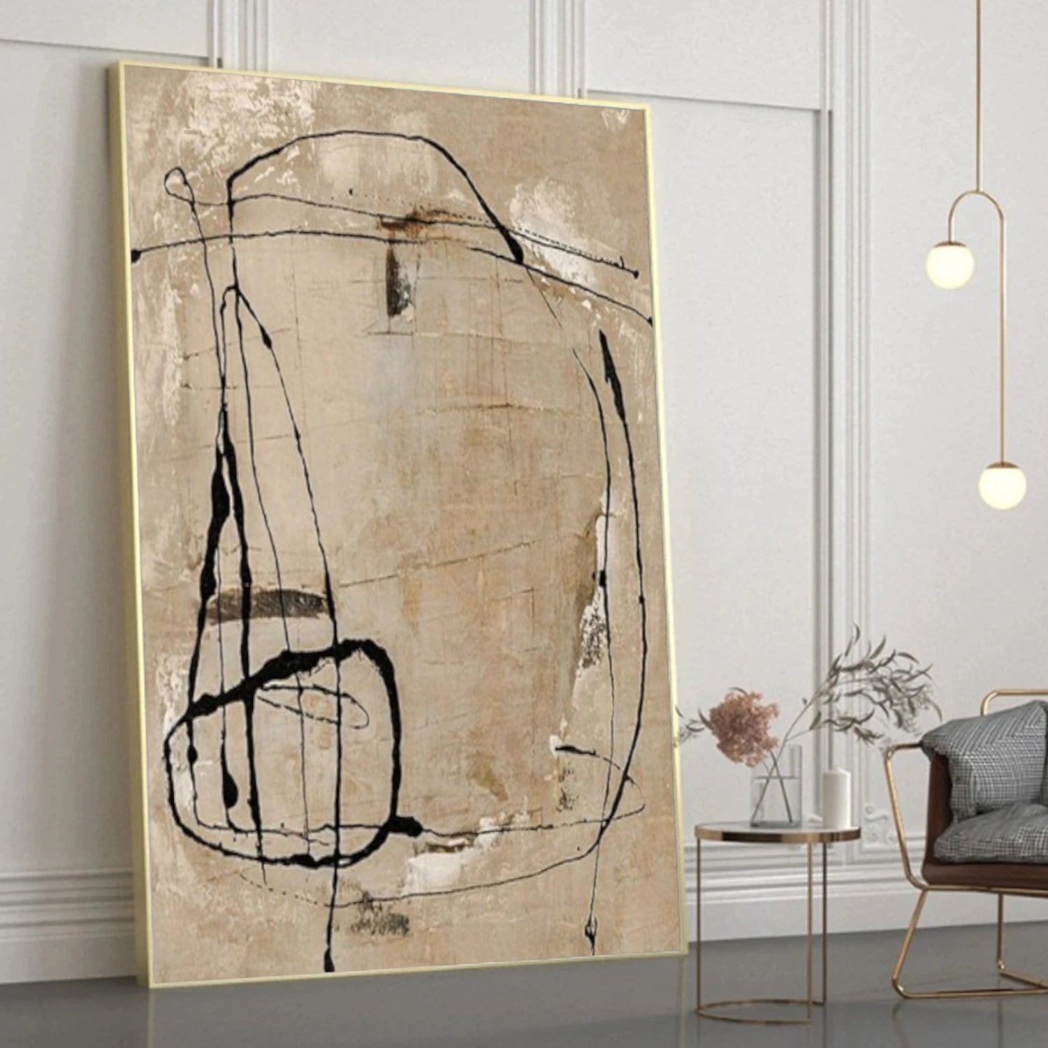 Wabi Sabi Abstract Canvas Art #WA202