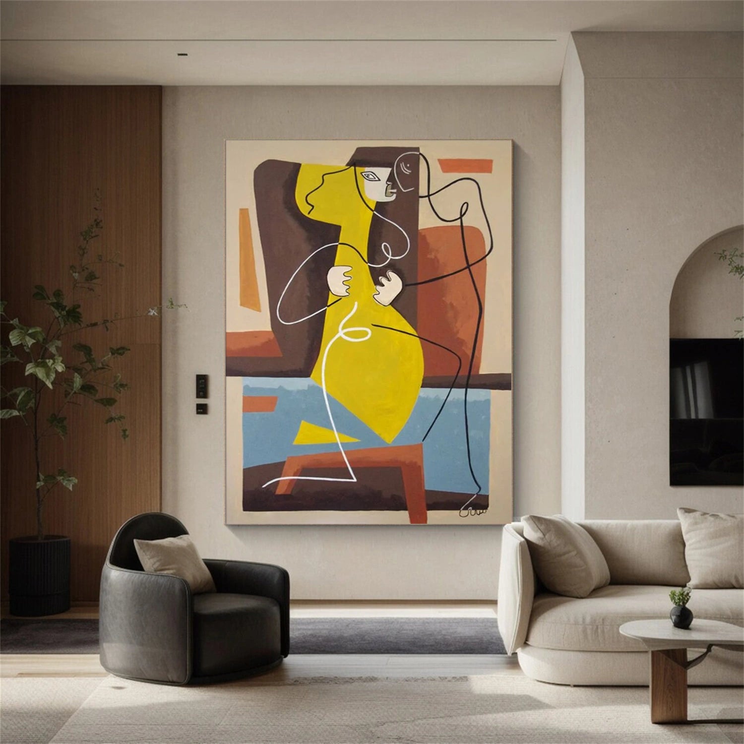 Abstract Portrait Wall Art #WP004