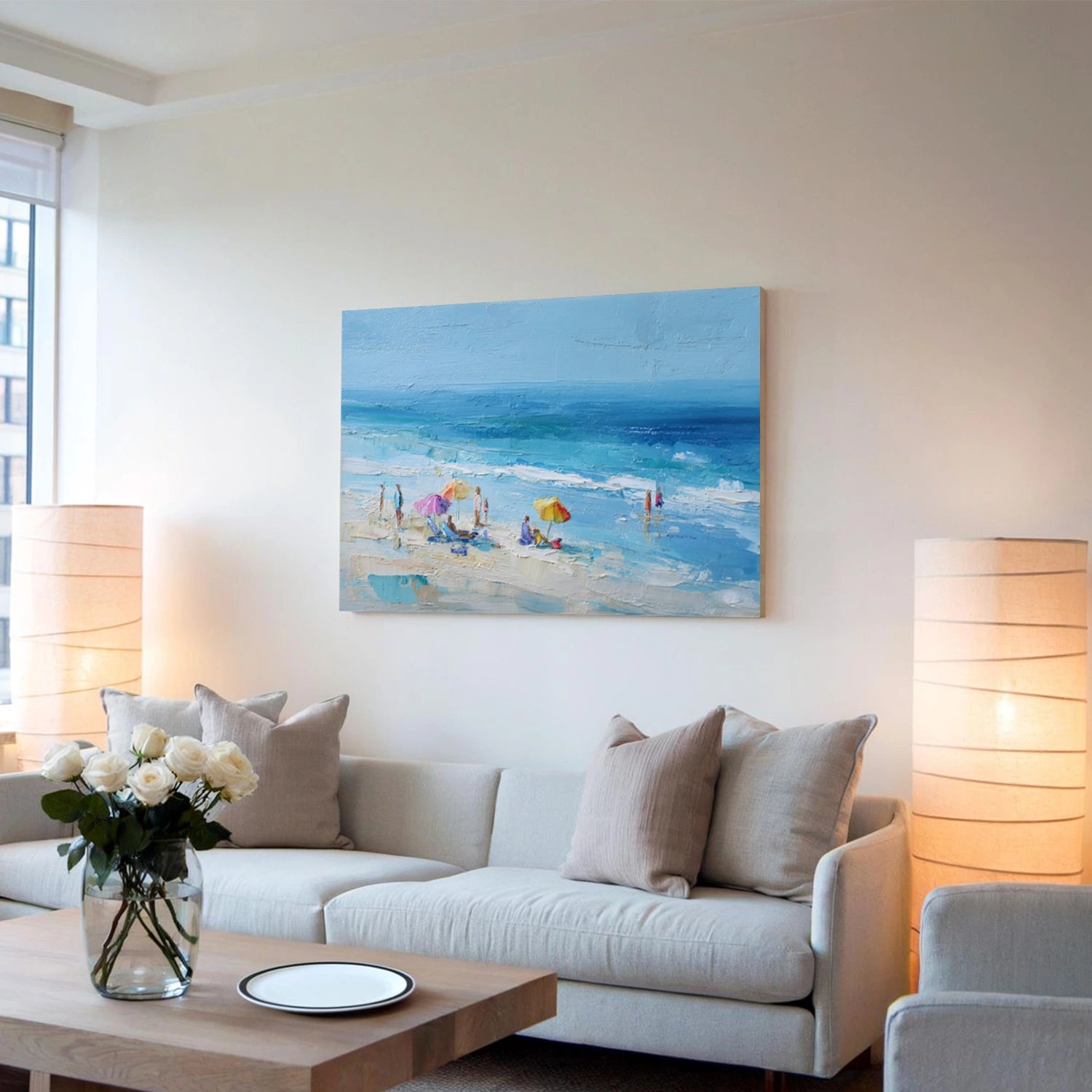 Sky And Ocean Abstract Wall Art #SO410