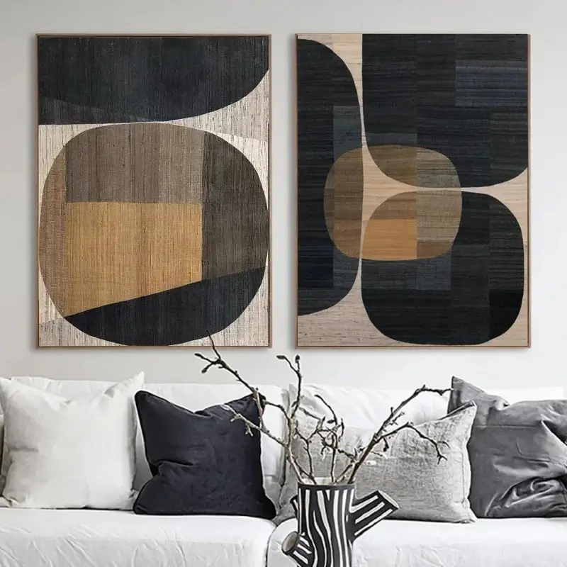 Wabi Sabi Abstract Wall Art Set of 2 #WA021