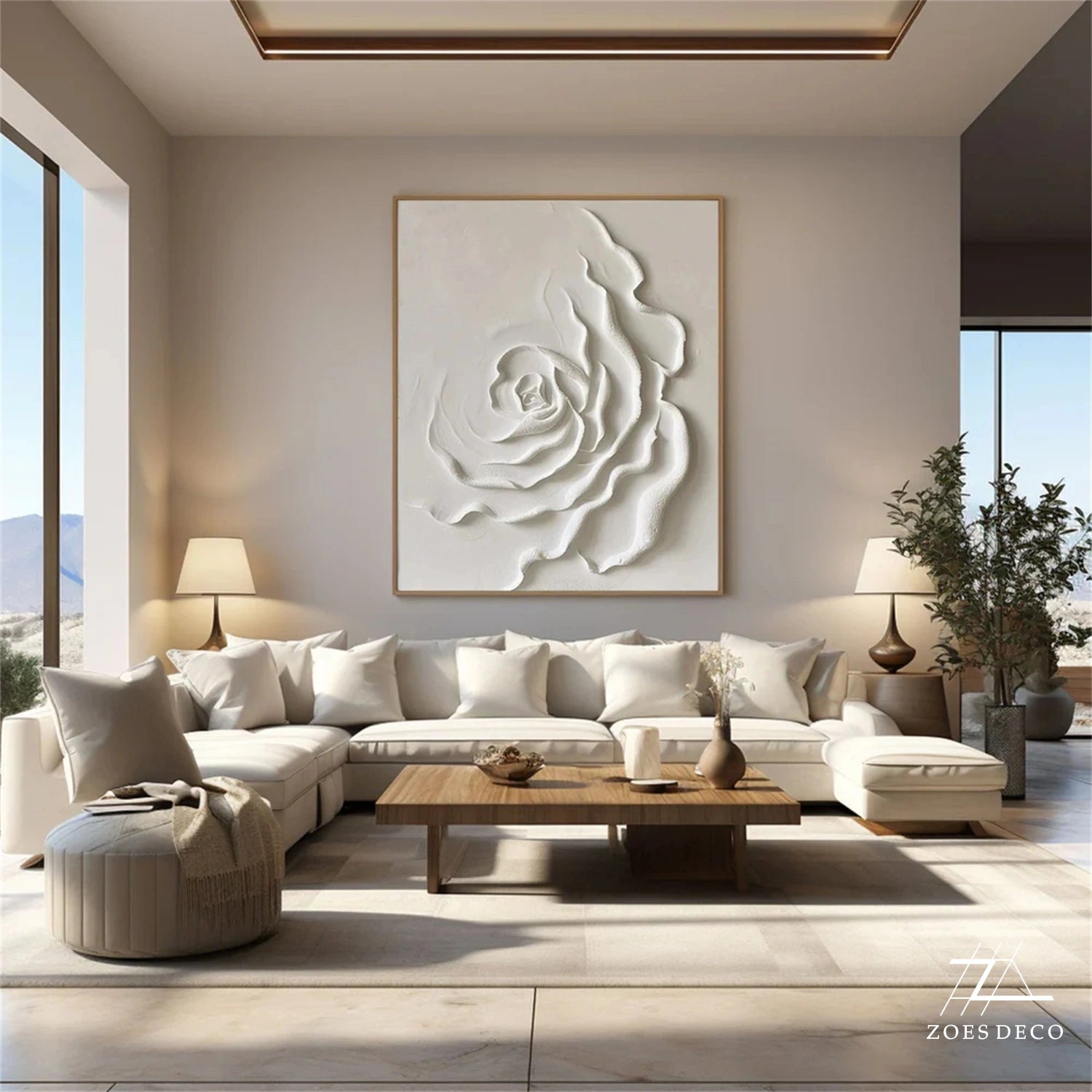 White Flower Painting #TF073