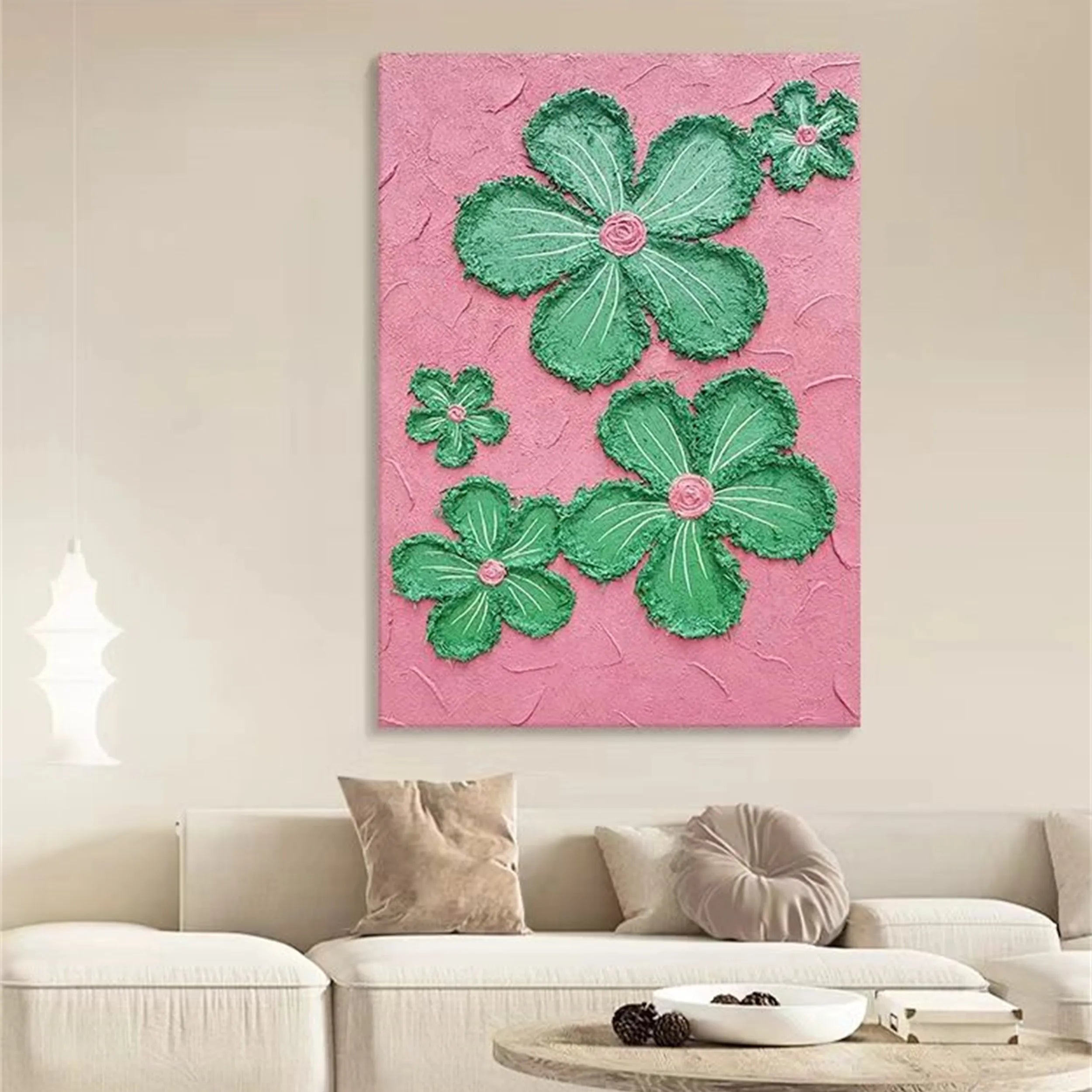 Colorful Tree And Flower Painting #TF031