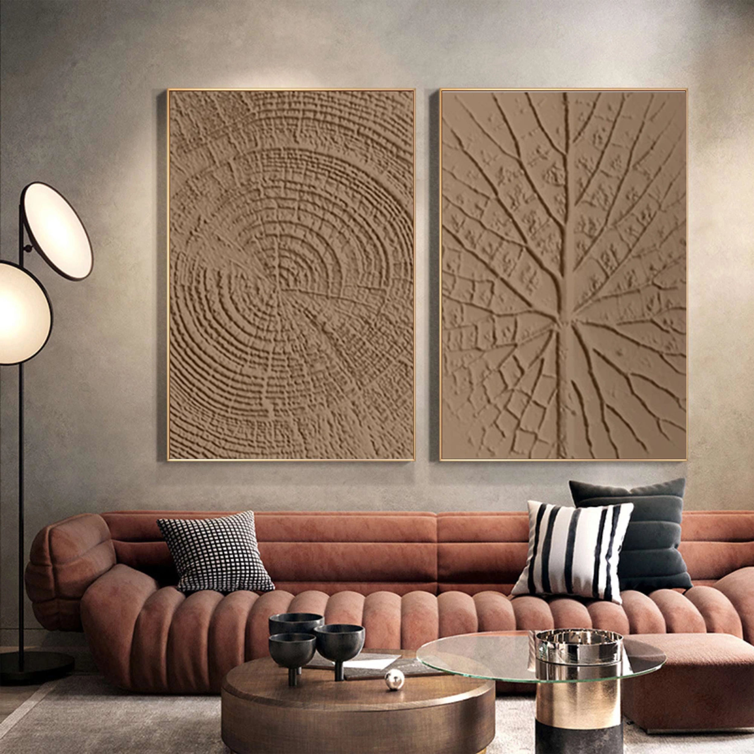 Wabi Sabi Abstract Wall Art Set of 2 #WA102