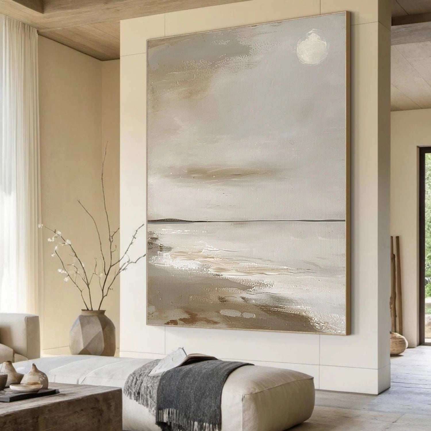 Sky And Ocean Abstract Wall Art #SO404