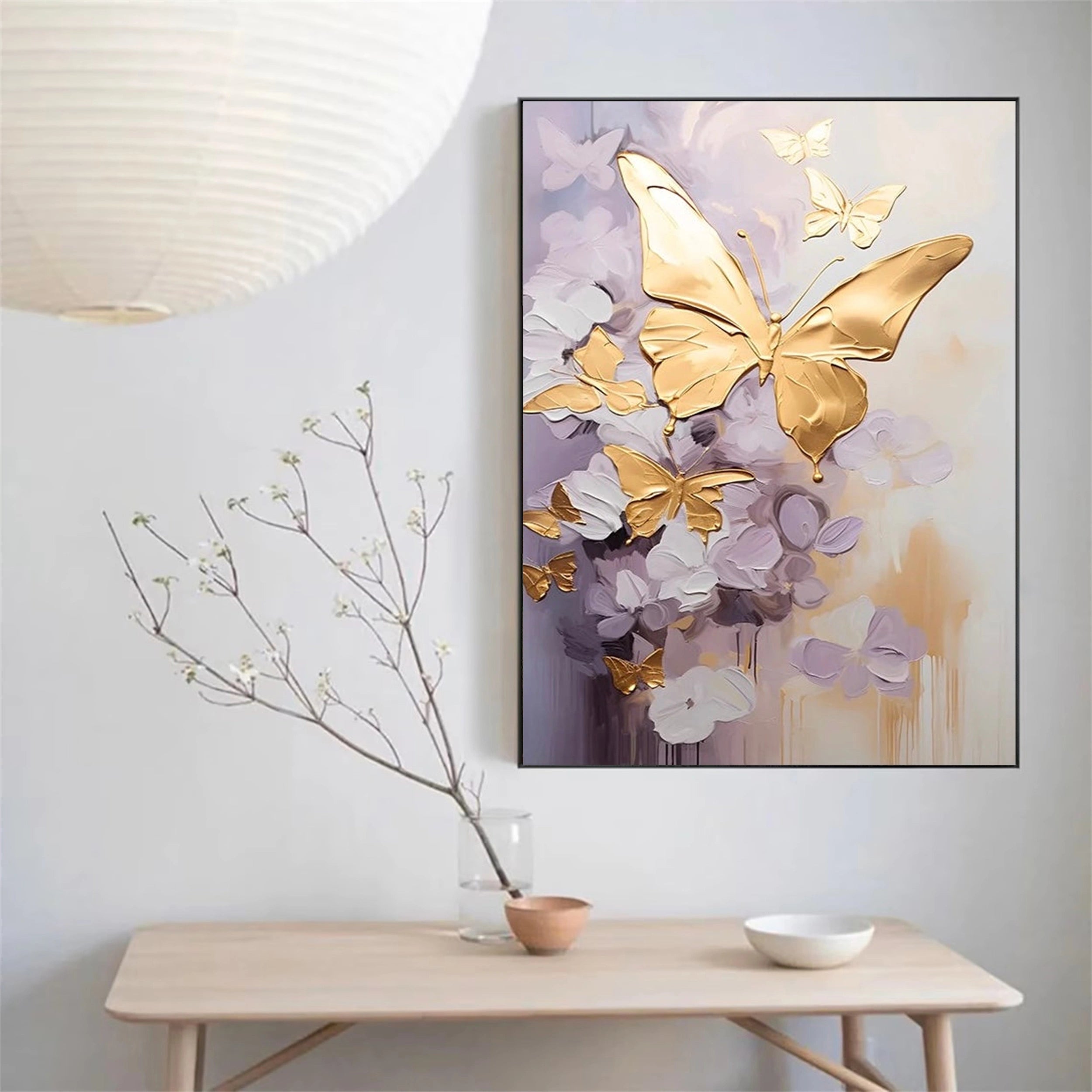 Colorful Tree And Flower Painting #TF004