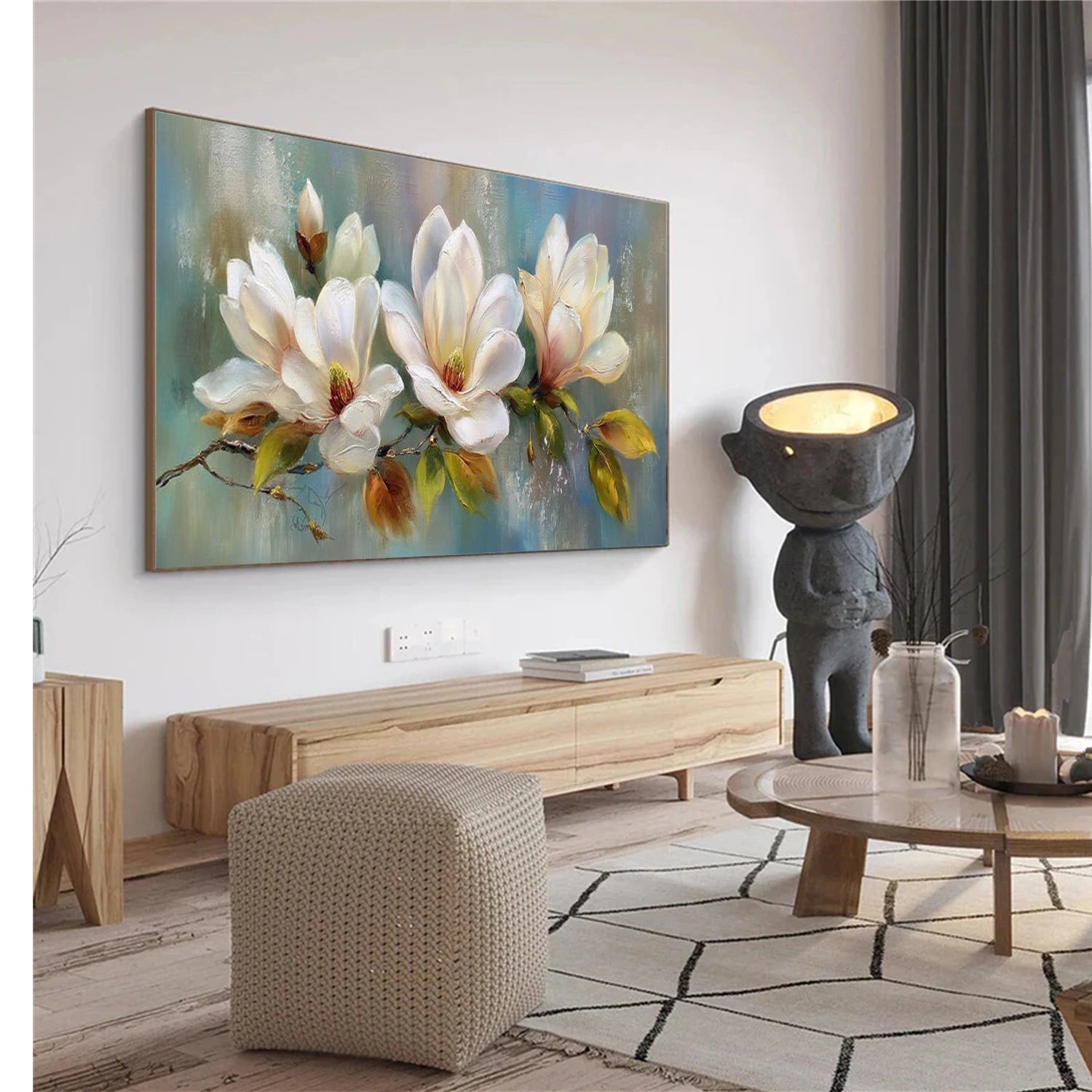 Tree And Flower Abstract Wall Art #TF204