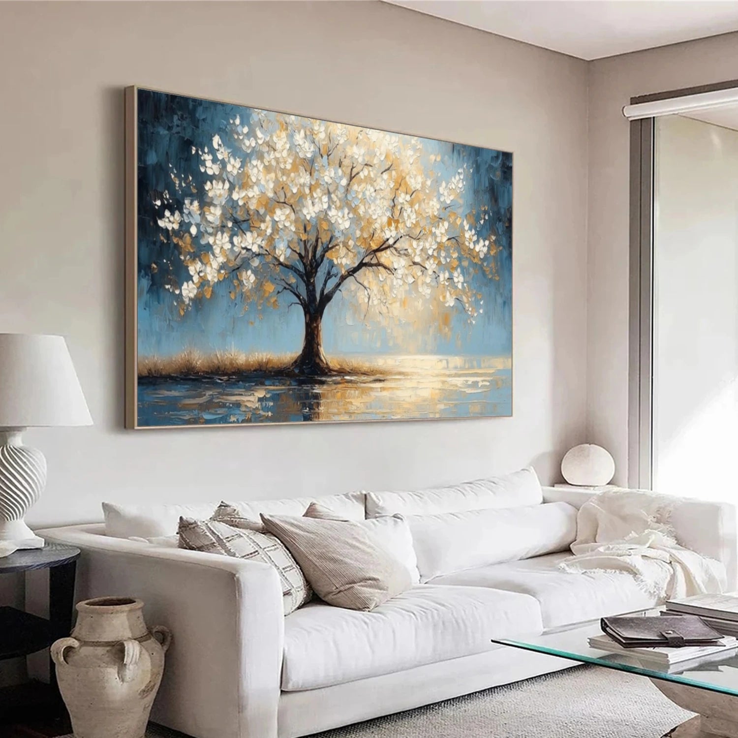 Tree And Flower Abstract Wall Art #TF208