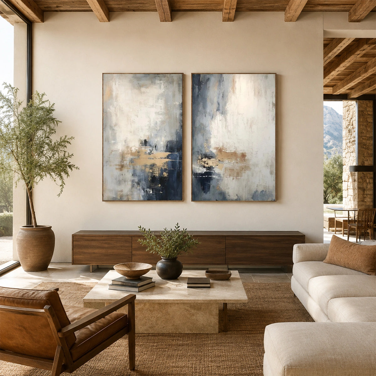 Abstract Wall Art Set of 2 #AW287