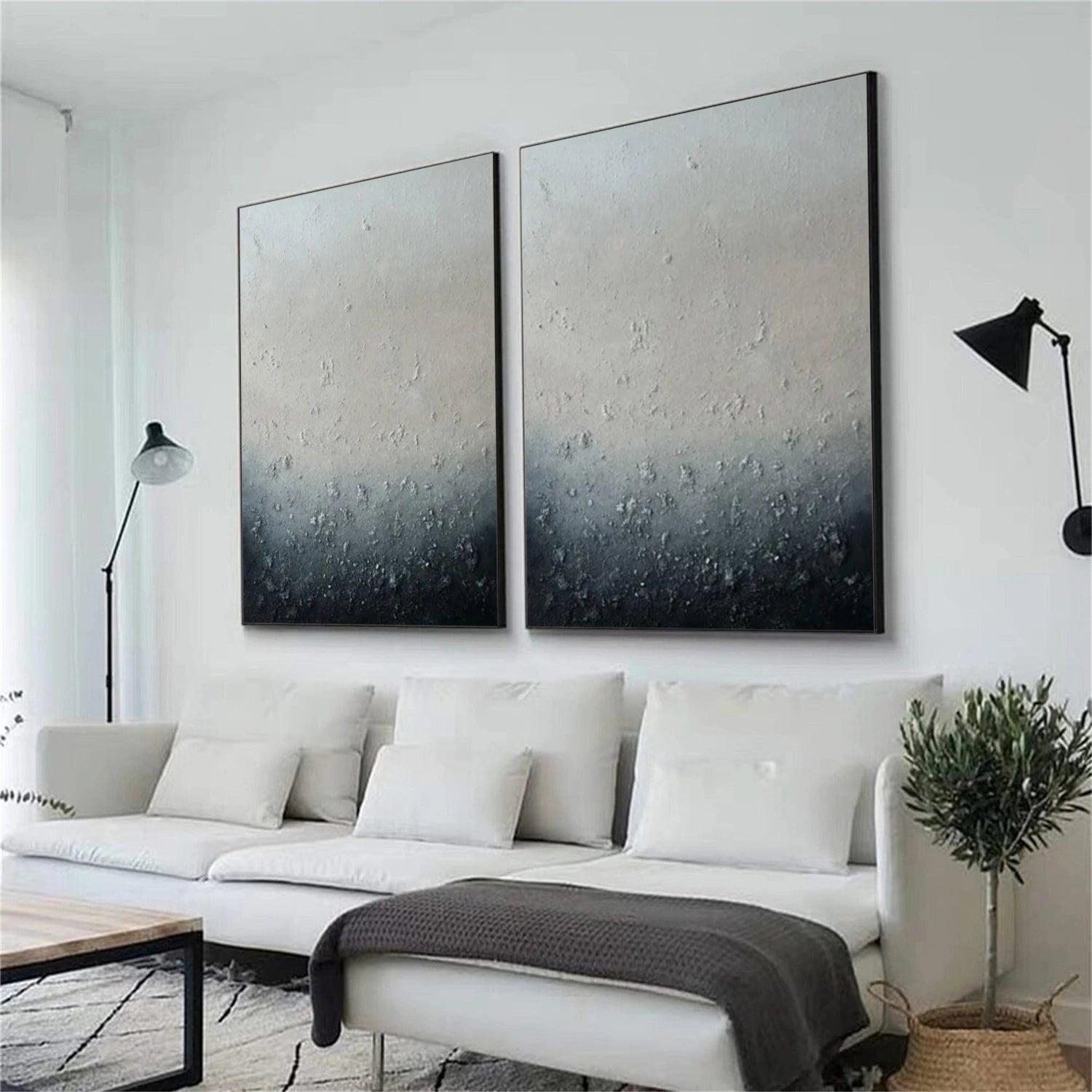 Abstract Textured Wall Art Set of 2 #AW170