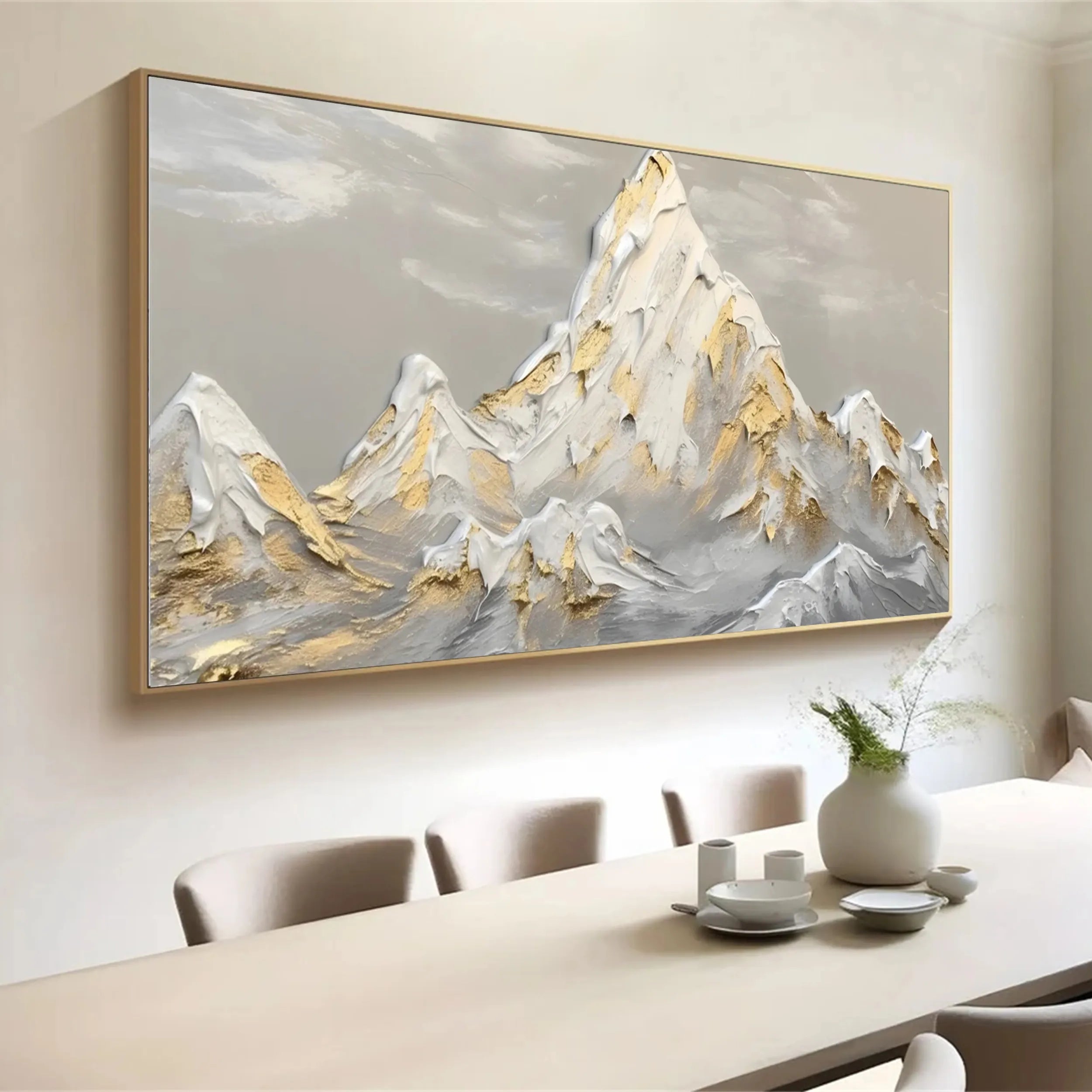 White Textured Minimalist Wall Art #WT143