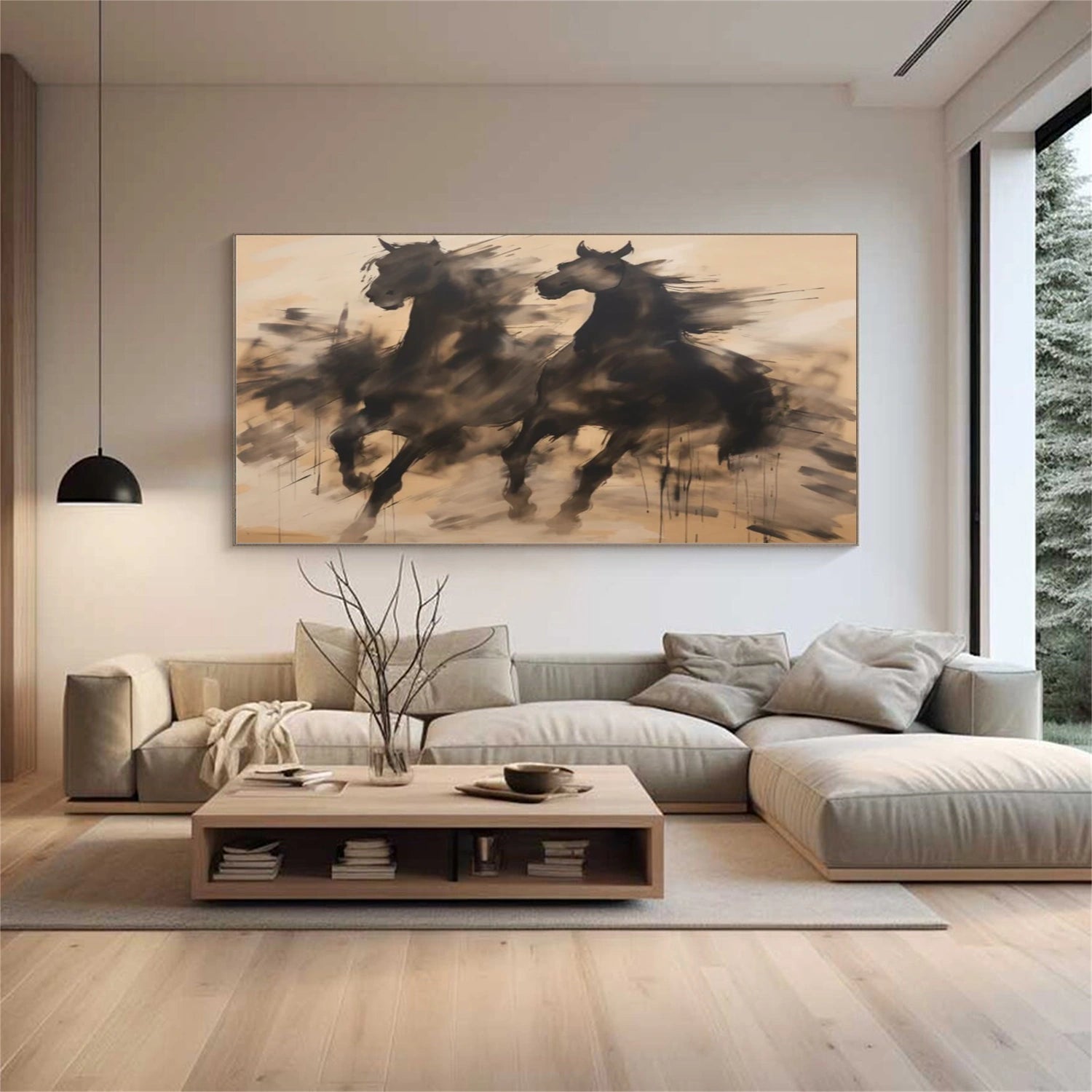 Abstract Animal Art Horse Wall Art #AT026