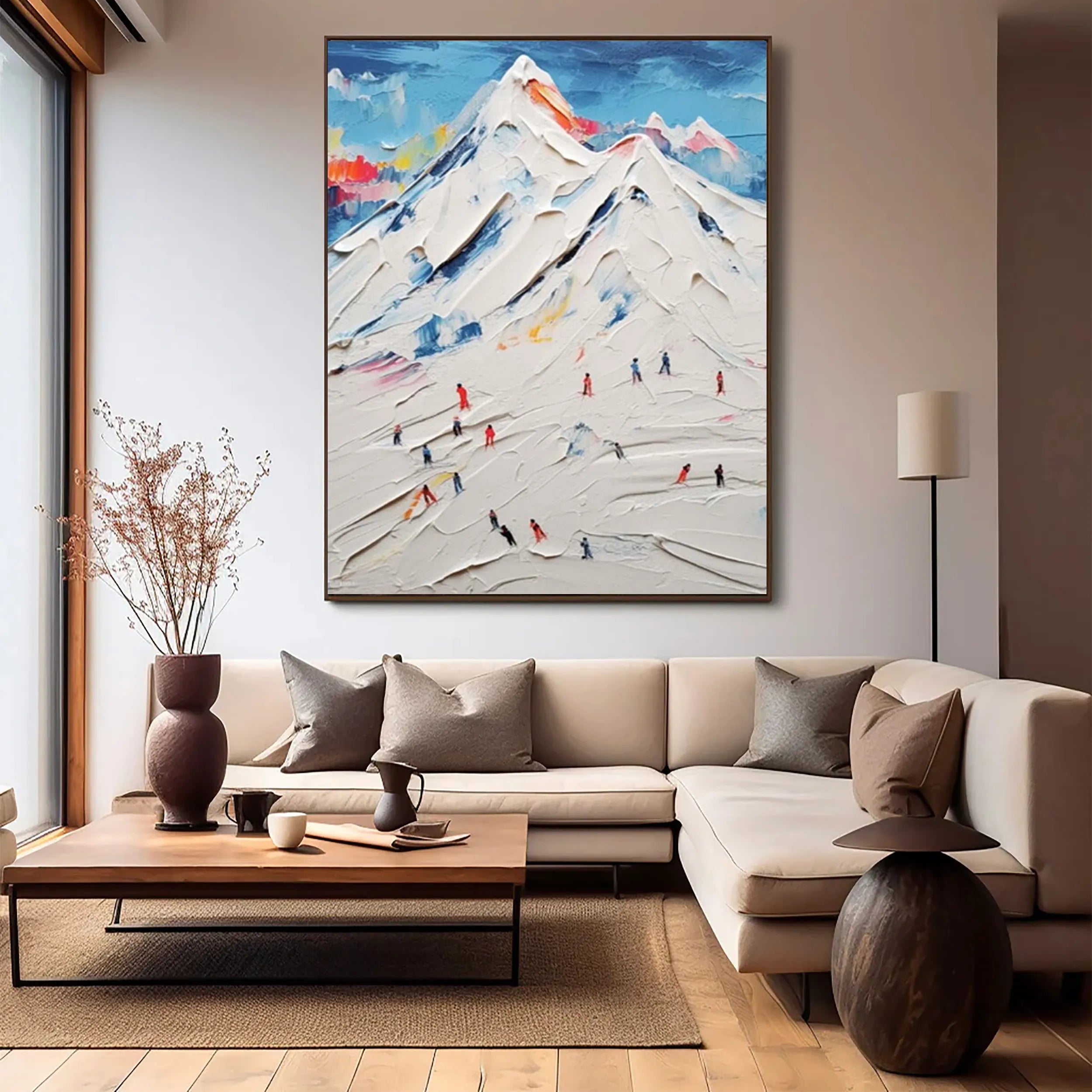 White Textured Minimalist Wall Art #WT164