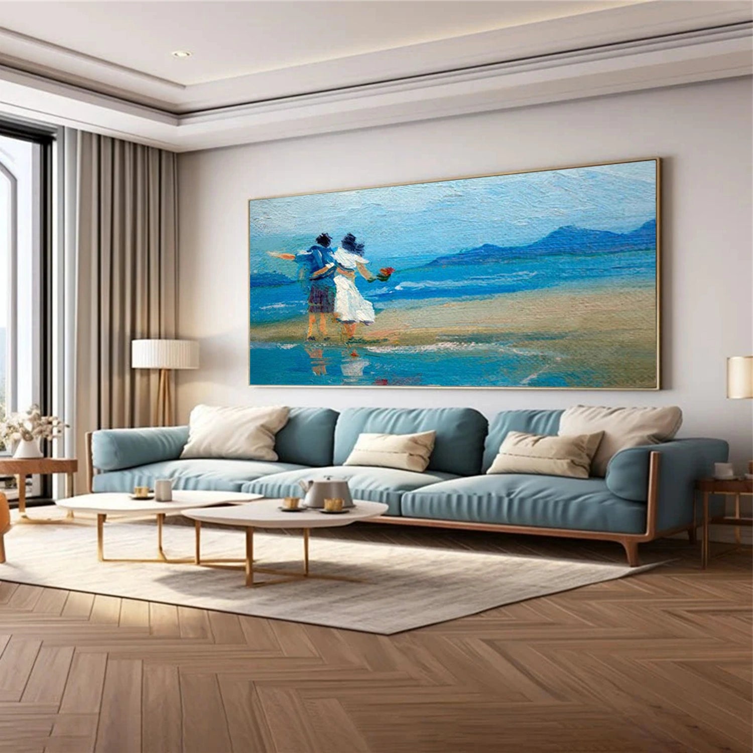 Sky And Ocean Abstract Wall Art #SO418