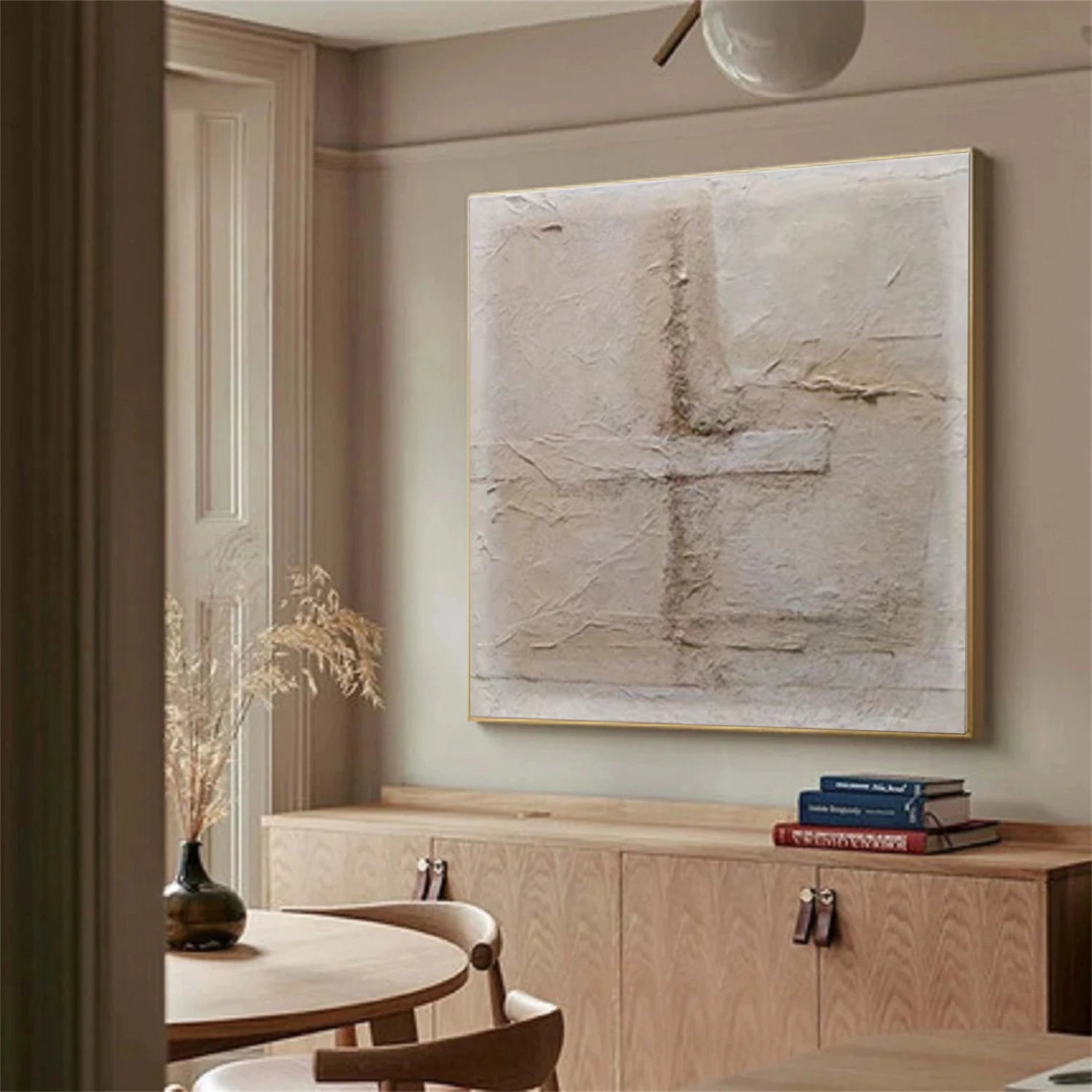 Wabi Sabi Abstract Textured Canvas Art #WA222