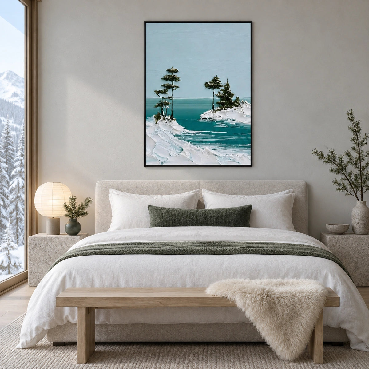 Sky And Ocean Abstract Wall Art #SO451