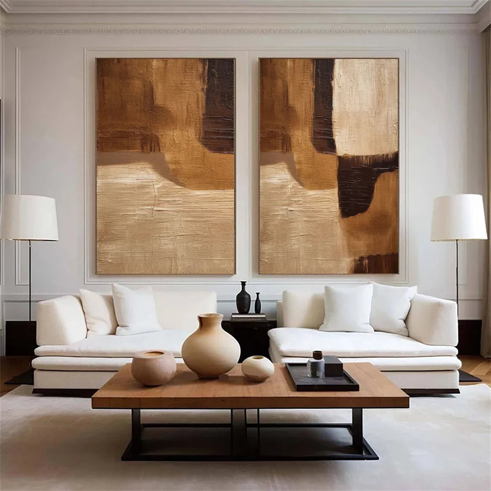Wabi Sabi Abstract Wall Art Set of 2 #WA170