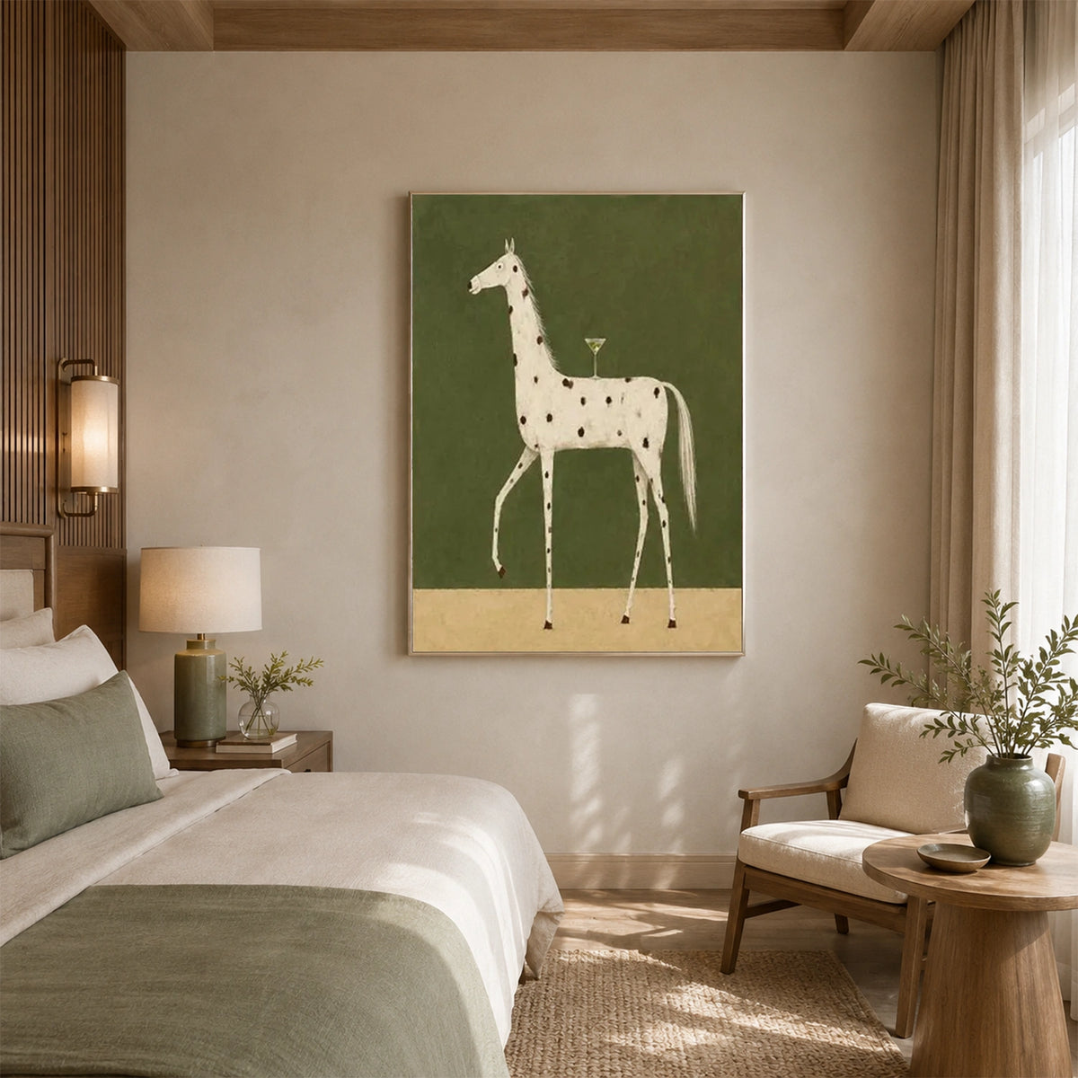 Abstract Animal Art Horse Wall Art #AT100