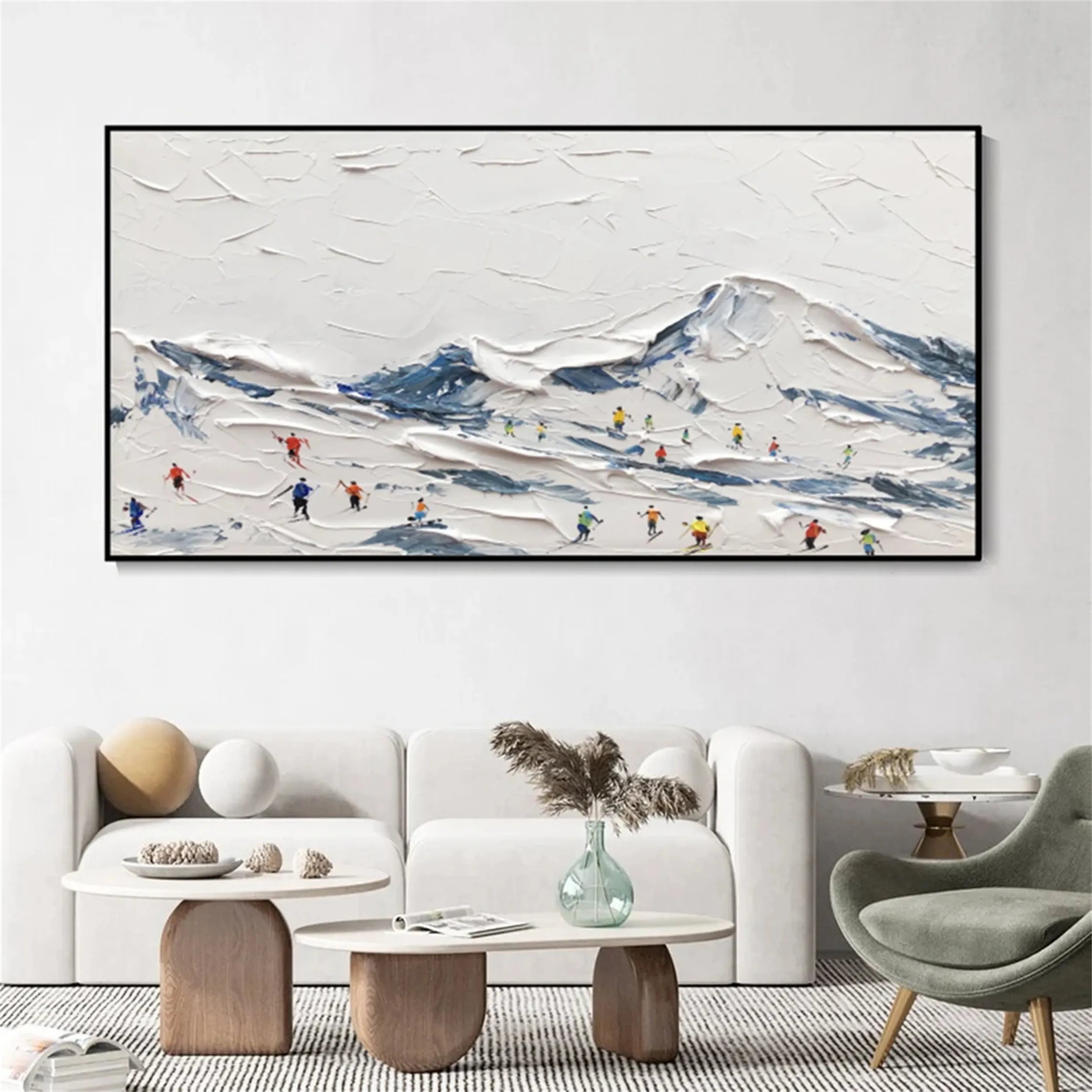 White Textured Minimalist Wall Art #WT160