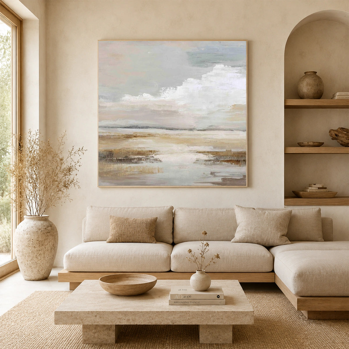 Sky And Ocean Abstract Wall Art #SO463