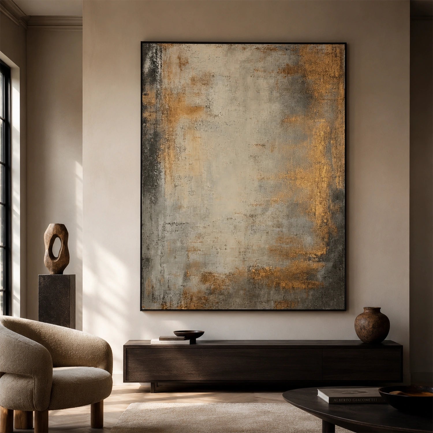 Wabi Sabi Abstract Canvas Art #WA267