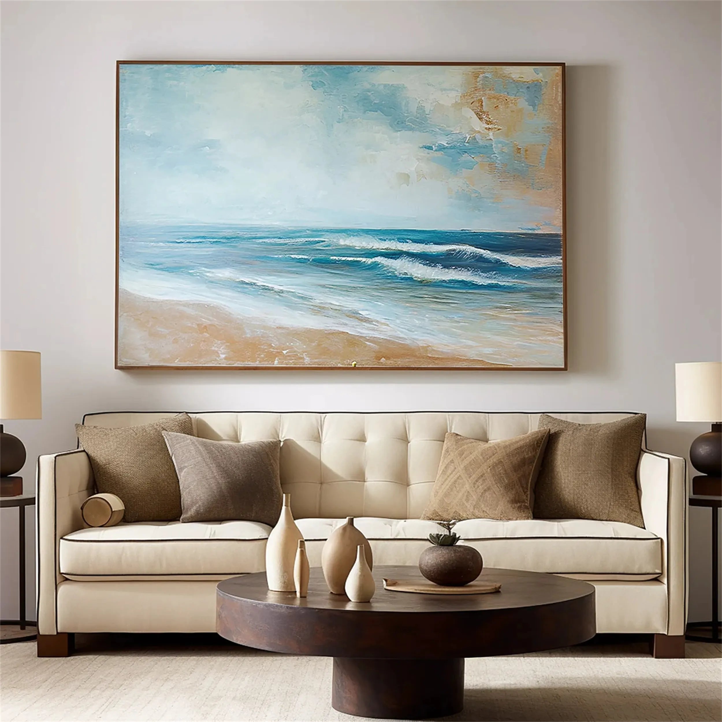 Sky And Ocean Painting #SO100