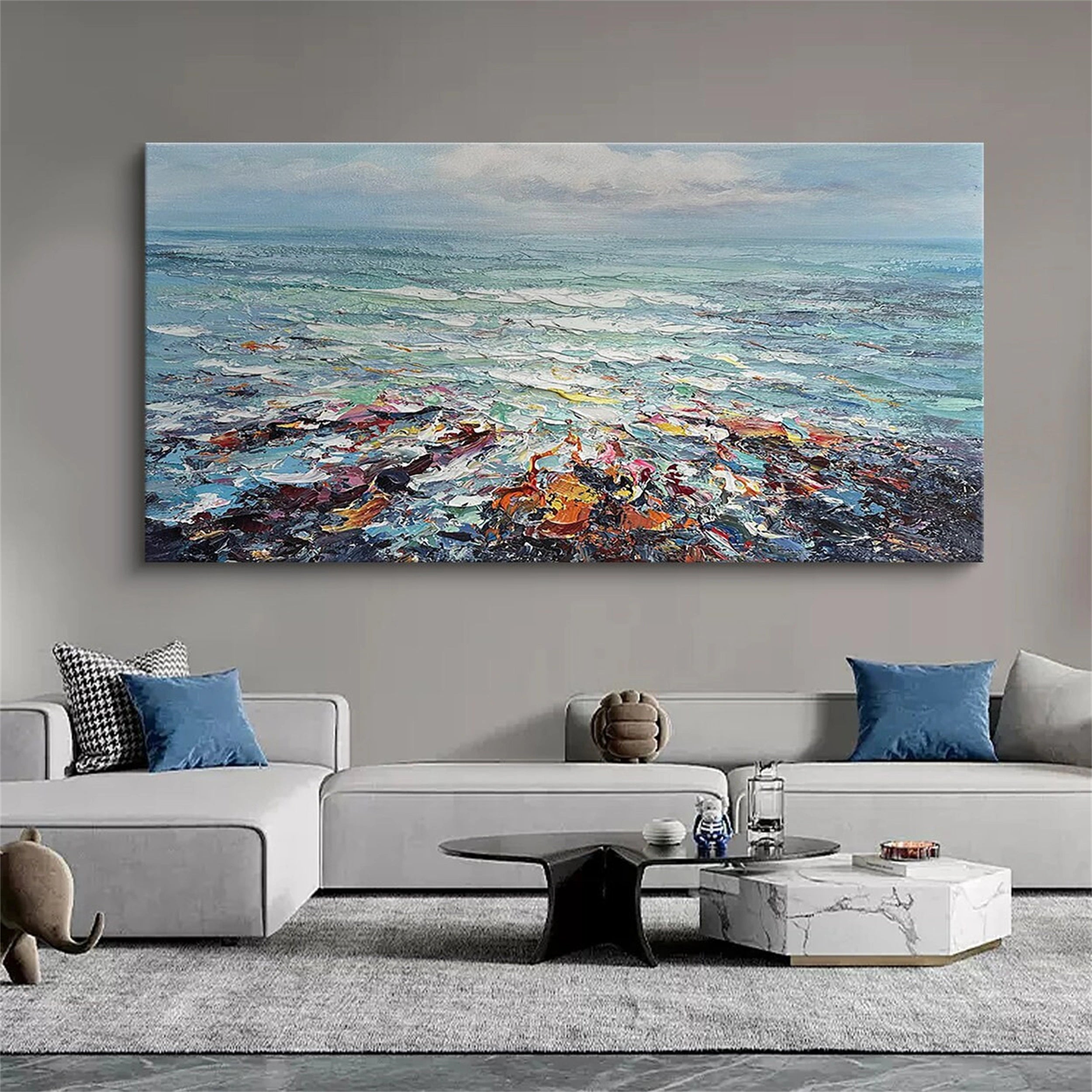 Sky And Ocean Painting #SO007