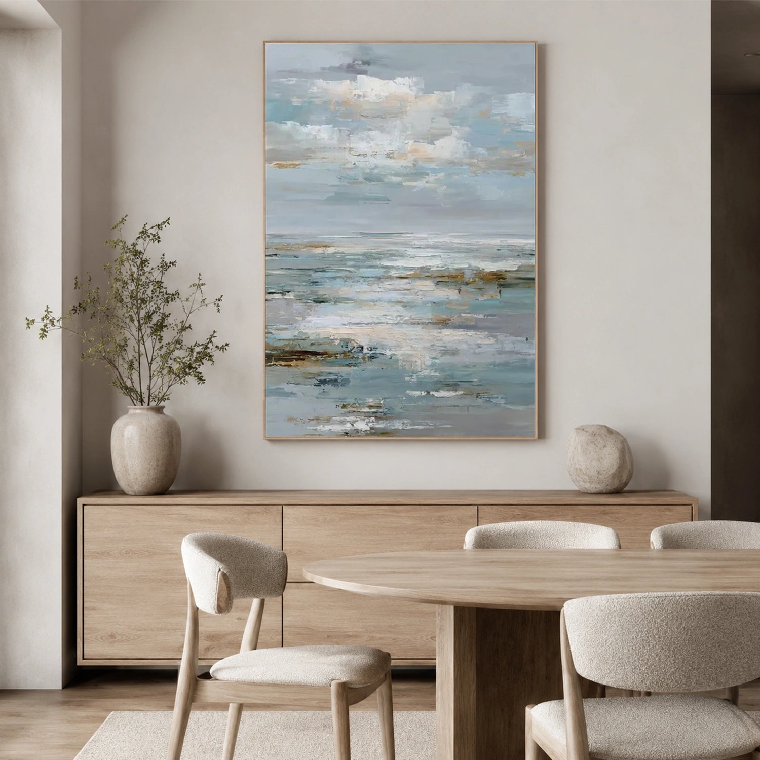 Sky And Ocean Abstract Wall Art #SO449