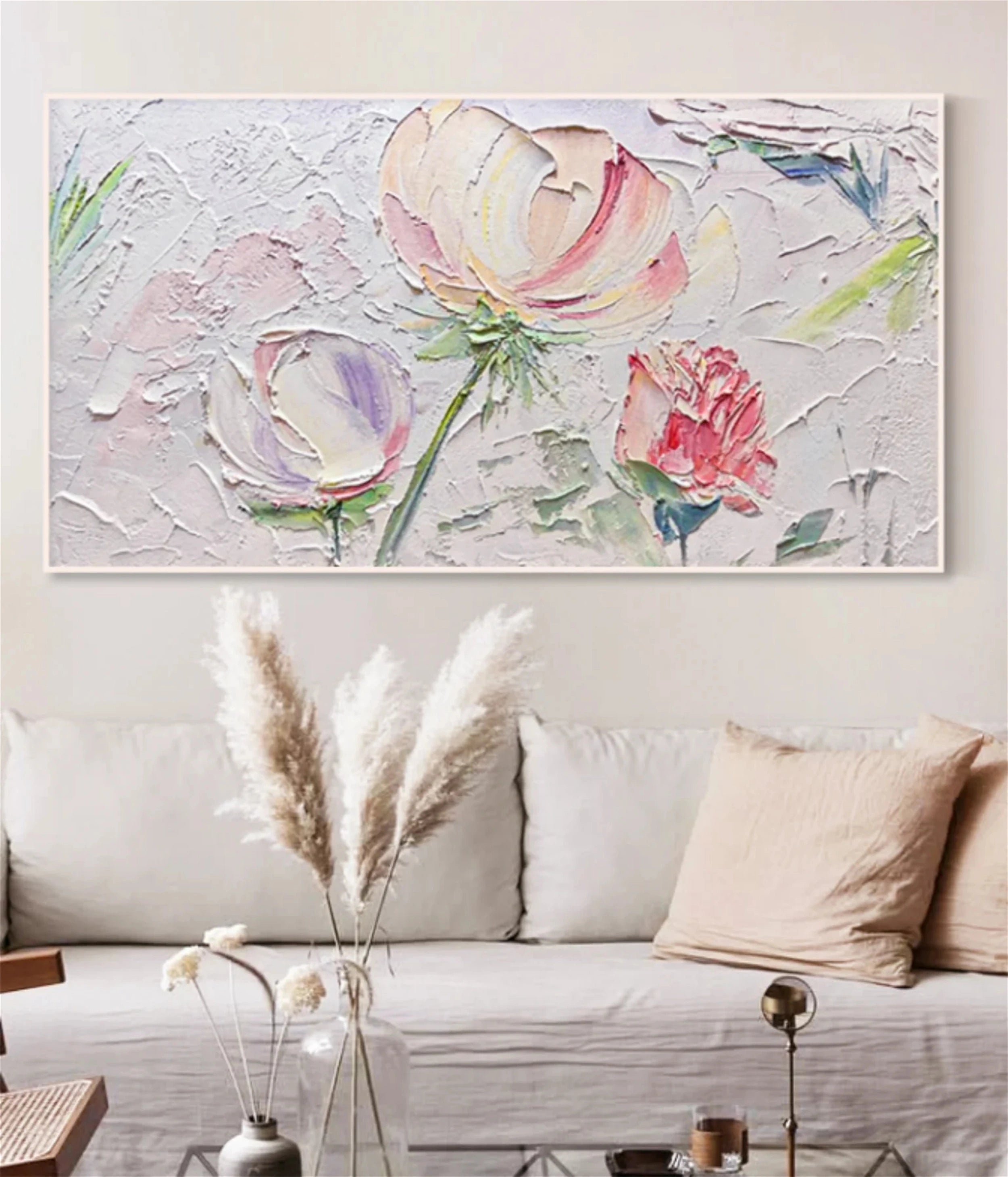 Colorful Tree And Flower Painting #TF002