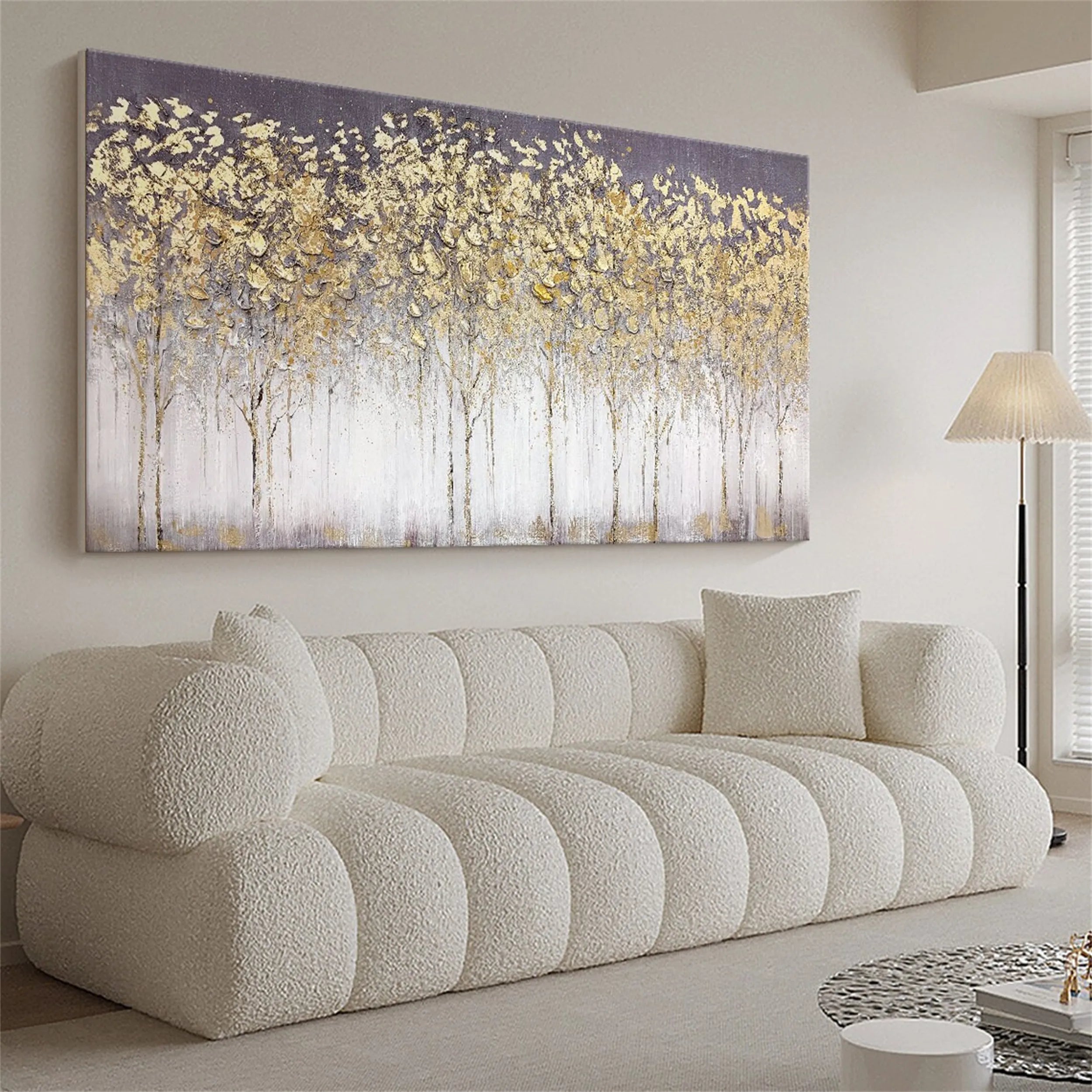 Colorful Tree And Flower Painting #TF028